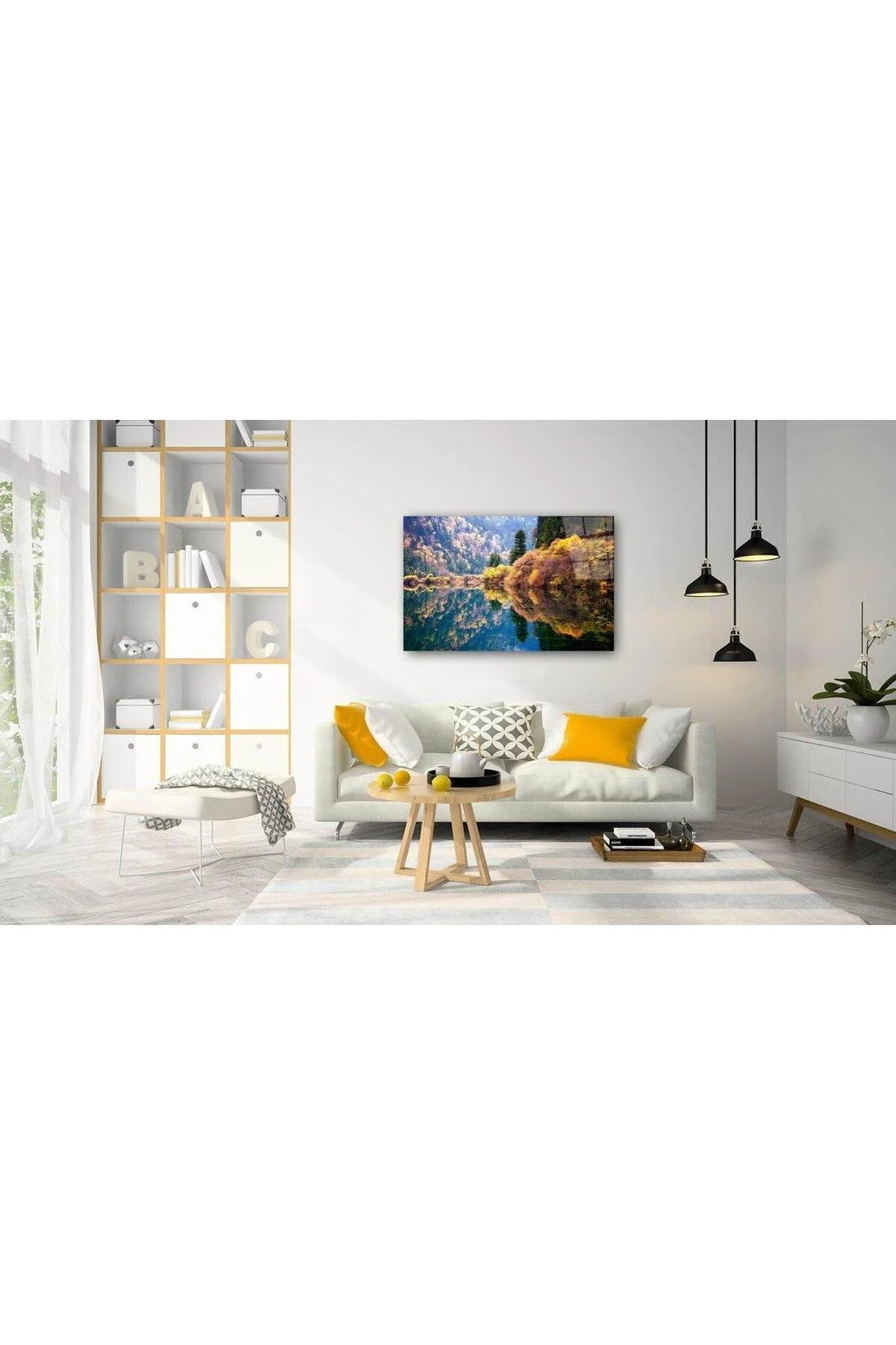 Doğa Manzara Cam Tablo 4mm Dayanıklı Temperli Cam - BYCAGRİ Görsel 2