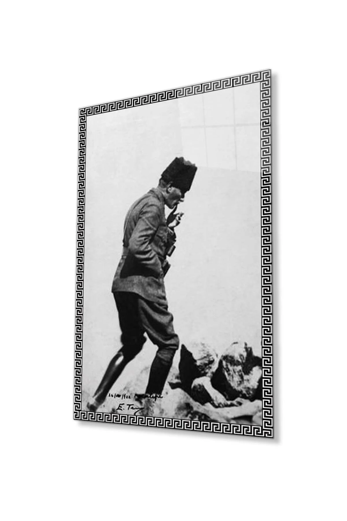 Atatürk Cam Tablo 4mm Dayanıklı Temperli Cam, Atatürk Glass Wall Art