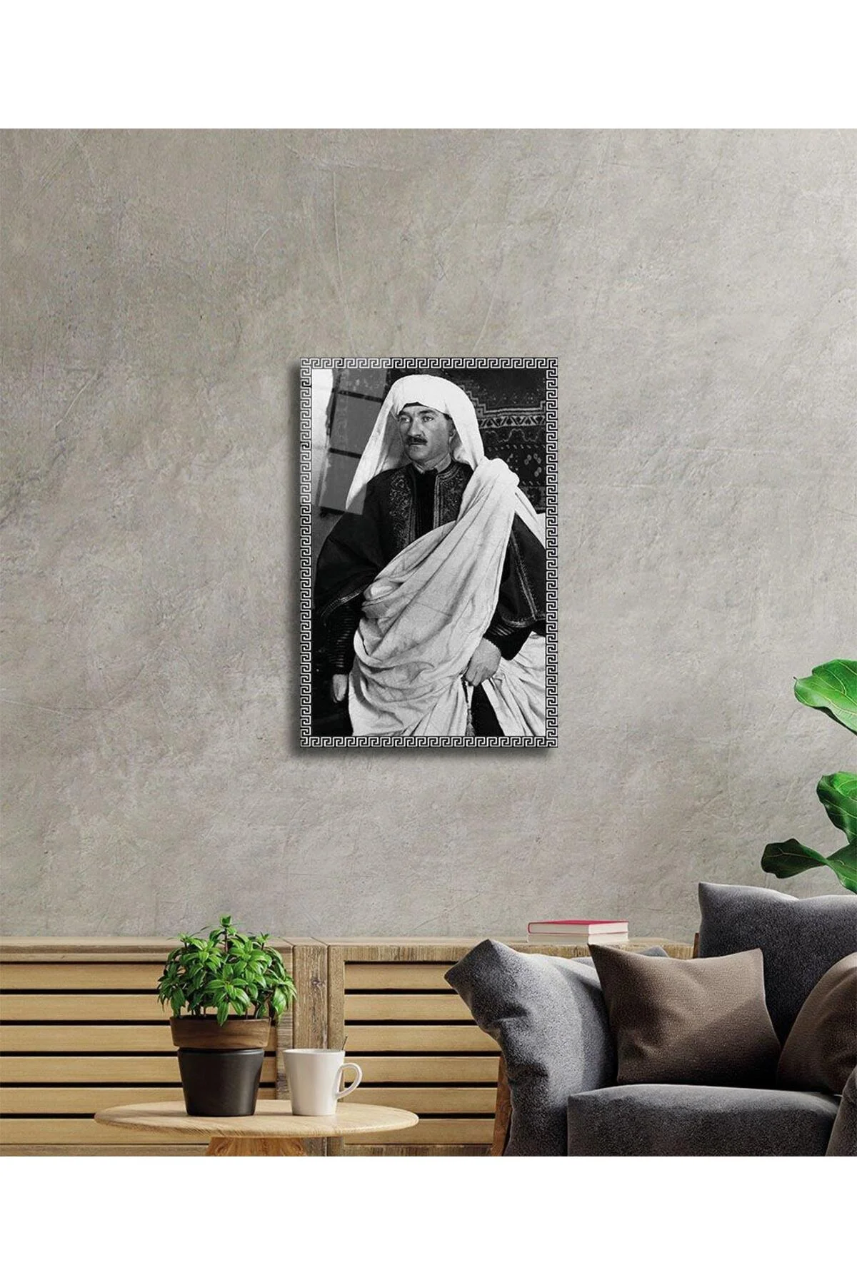 Atatürk Cam Tablo 4mm Dayanıklı Temperli Cam, Atatürk Glass Wall Art - BYCAGRİ Görsel 2