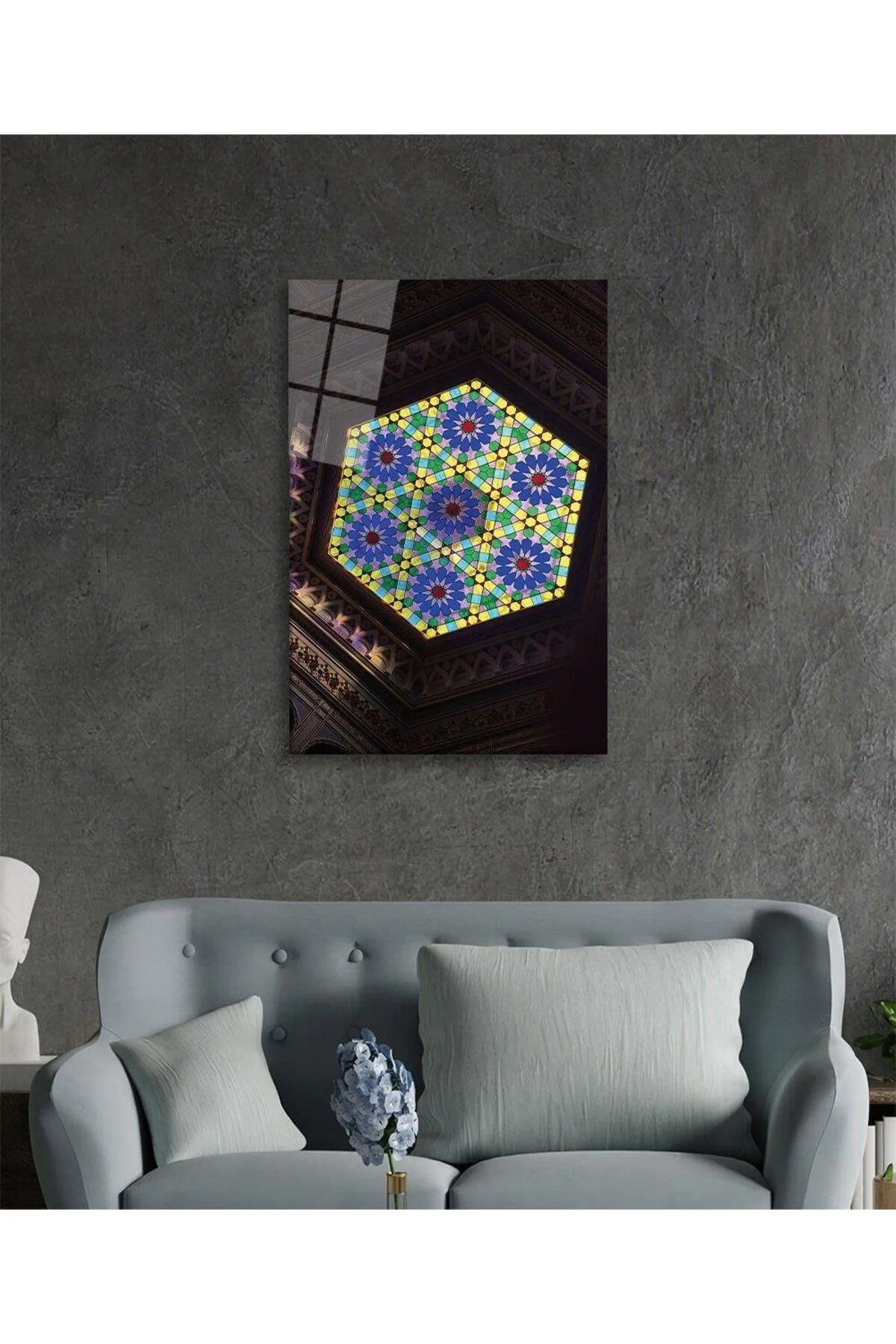 İslami Motif Cam Tablo 4mm Dayanıklı Temperli Cam - BYCAGRİ Görsel 2