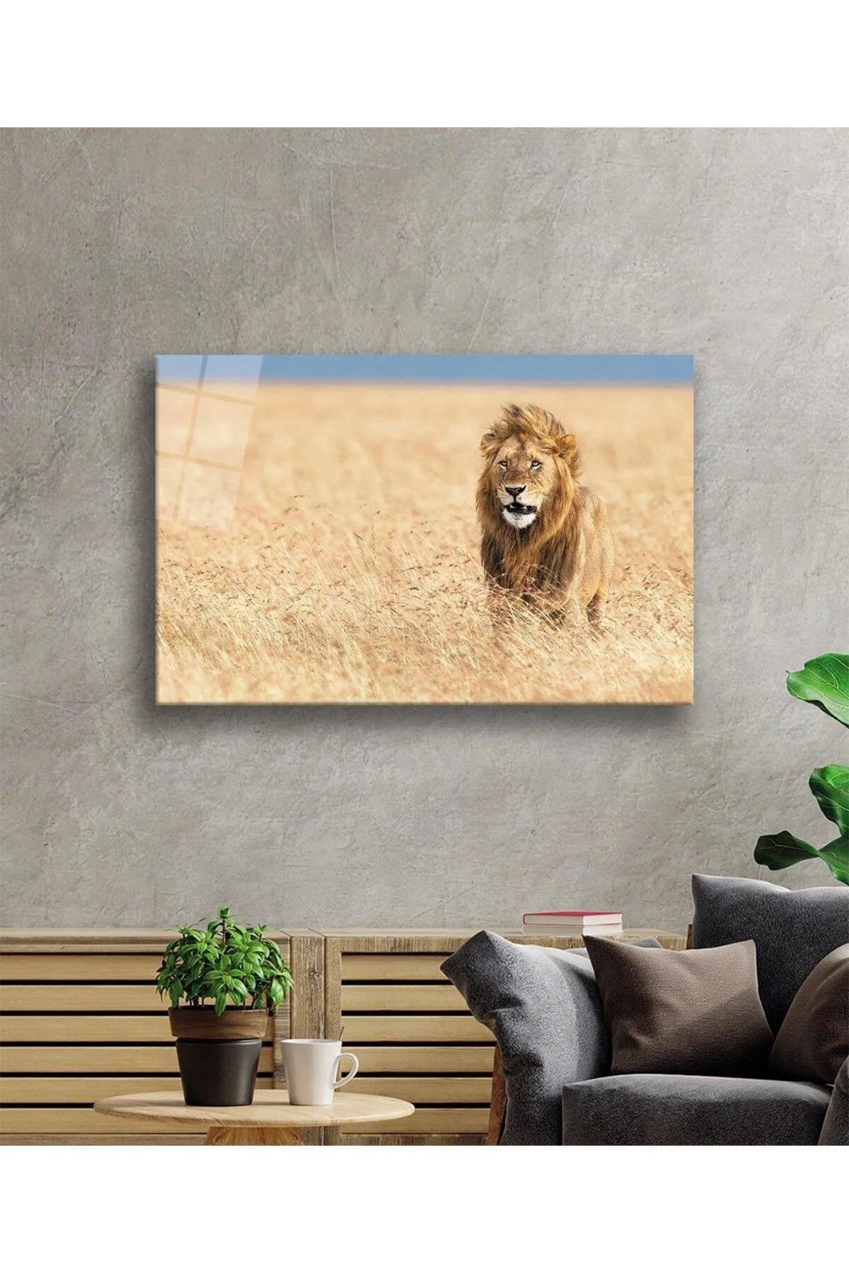 Aslan Cam Tablo 4mm Dayanıklı Temperli Cam - BYCAGRİ Görsel 2