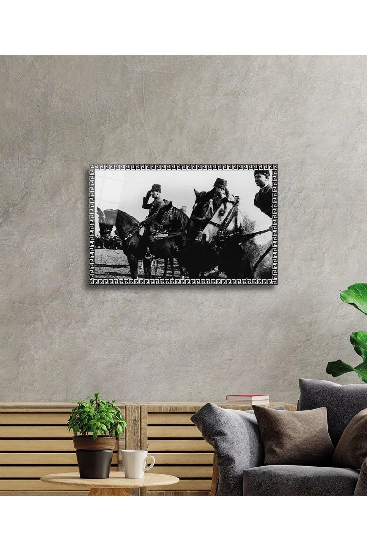 Atatürk Cam Tablo 4mm Dayanıklı Temperli Cam, Atatürk Glass Wall Art - BYCAGRİ Görsel 2