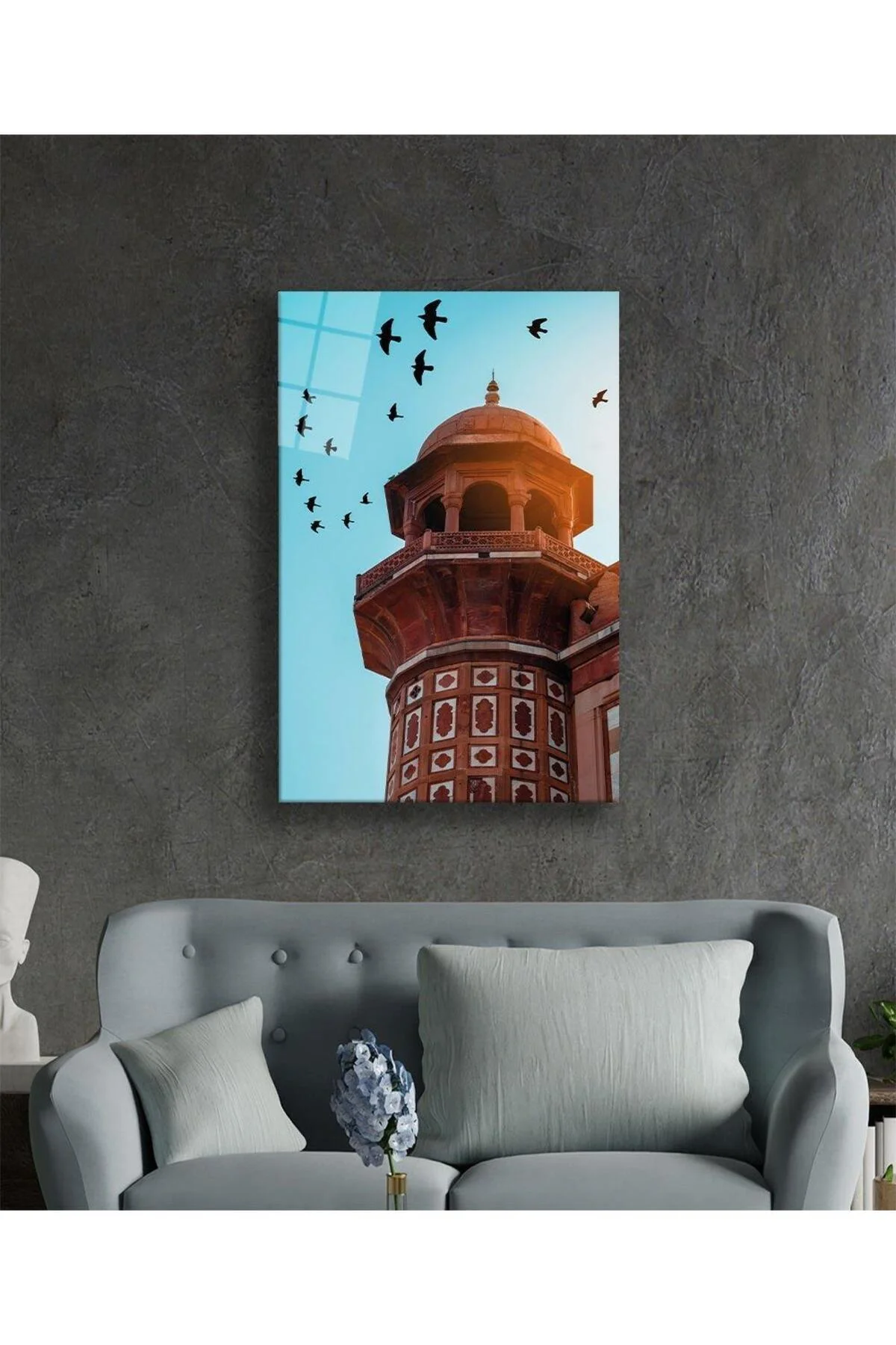 Cami Motif Dini Duvar Dekoru Cam Tablo 4mm Dayanıklı Temperli Cam - BYCAGRİ Görsel 2