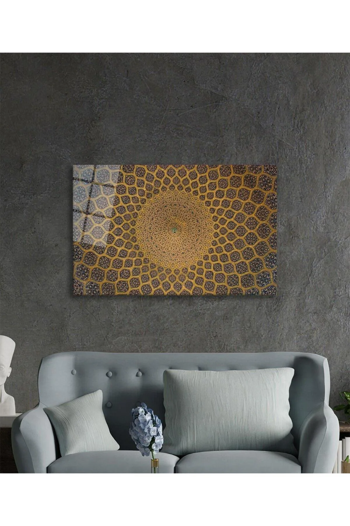 İslami Motif Cam Tablo 4mm Dayanıklı Temperli Cam - BYCAGRİ Görsel 2