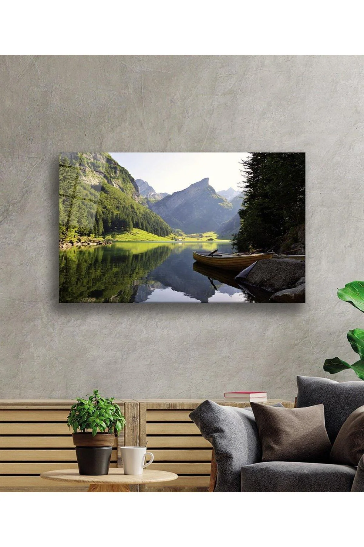Manzara Cam Tablo 4mm Dayanıklı Temperli Cam View Glass Wall Art - BYCAGRİ Görsel 2