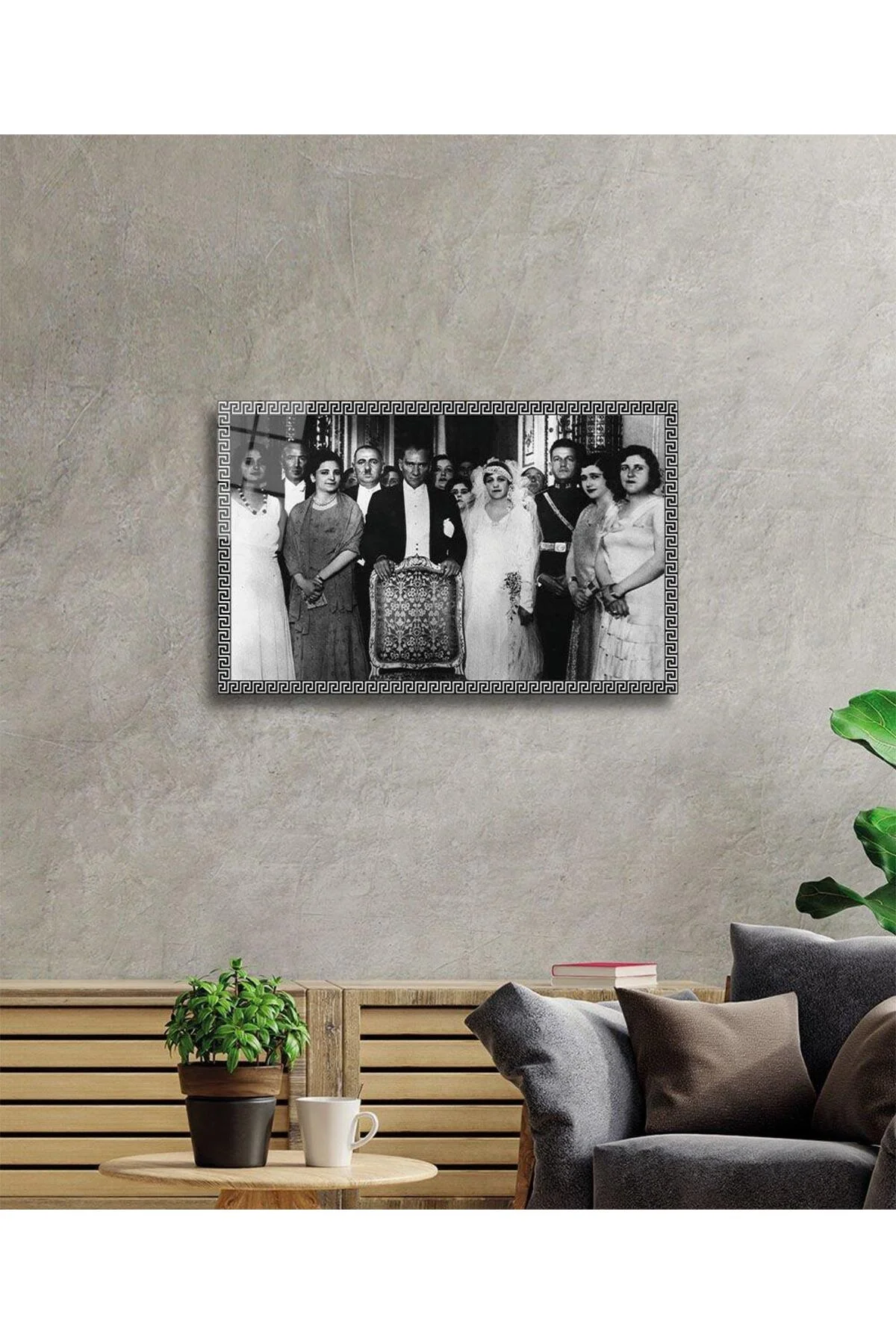 Atatürk Cam Tablo 4mm Dayanıklı Temperli Cam, Atatürk Glass Wall Art - BYCAGRİ Görsel 2