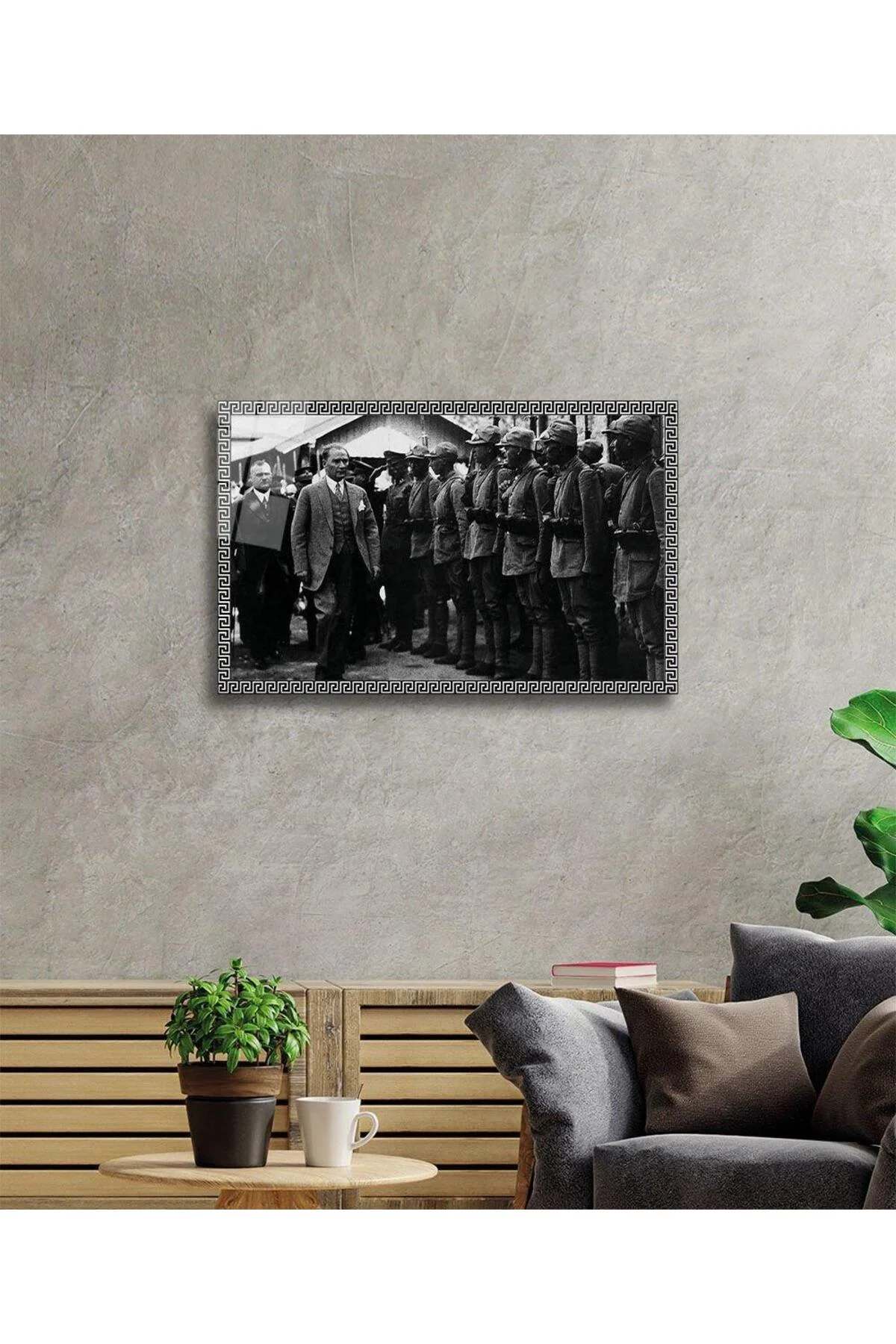Atatürk Cam Tablo 4mm Dayanıklı Temperli Cam, Atatürk Glass Wall Art - BYCAGRİ Görsel 2