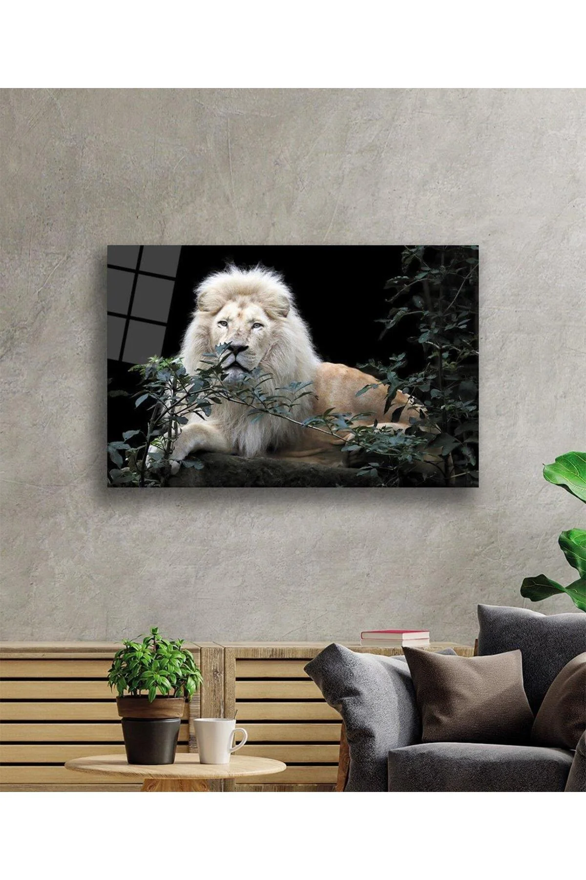 Aslan Cam Tablo 4mm Dayanıklı Temperli Cam - BYCAGRİ Görsel 2