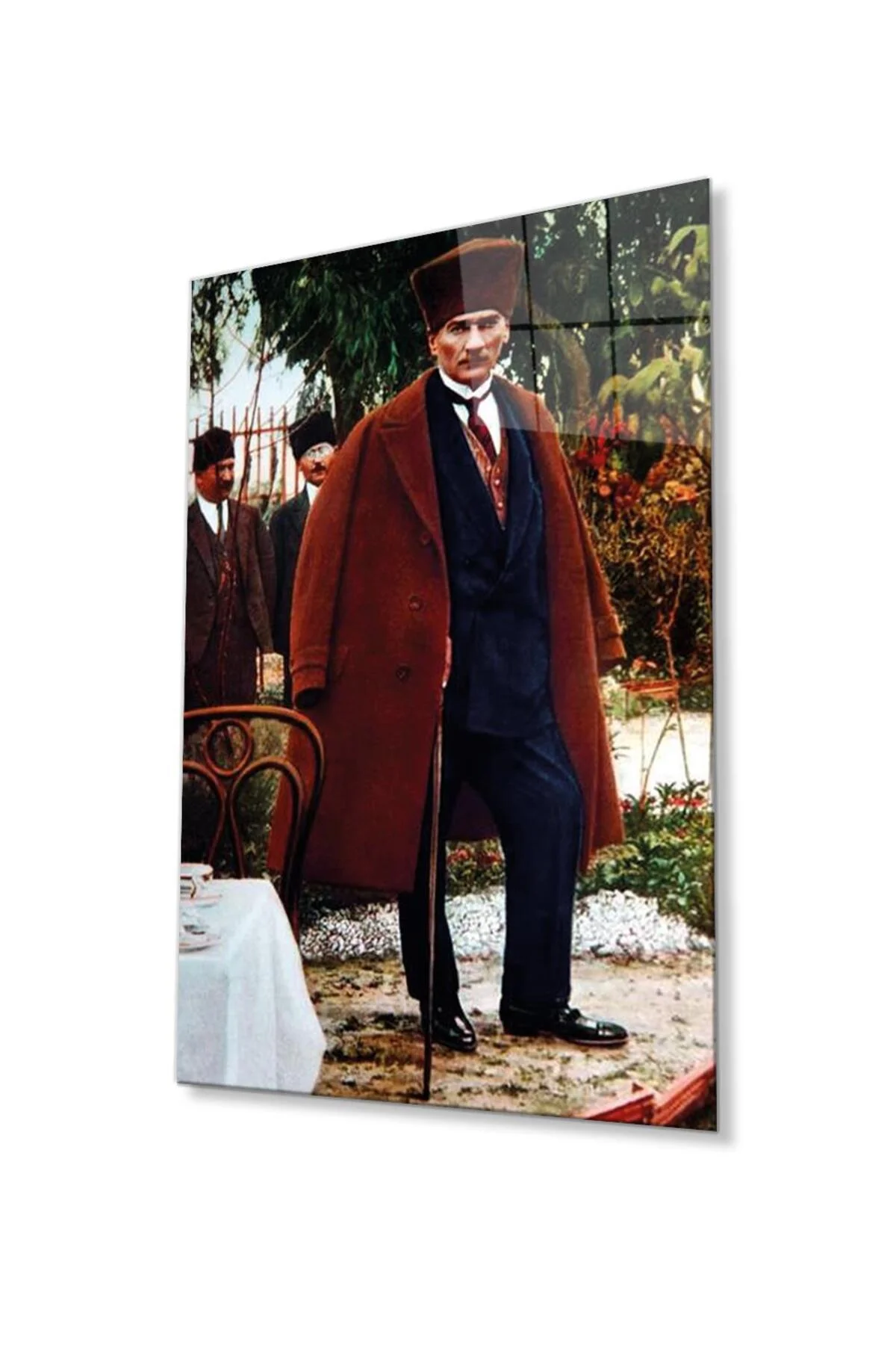 Atatürk Cam Tablo 4mm Dayanıklı Temperli Cam, Atatürk Glass Wall Art