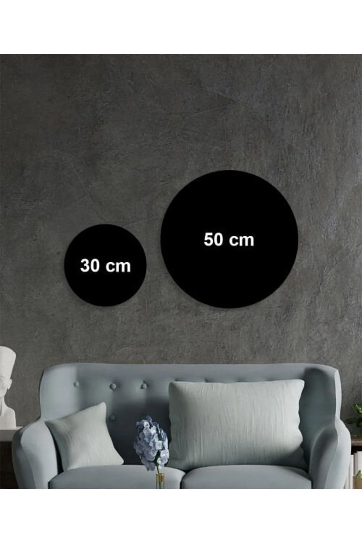 İhlas Suresi İslami Kaligrafi Dini İslami Duvar Dekoru Yuvarlak Cam Tablo 4mm Dayanıklı Temperli Cam - Exela Görsel 4