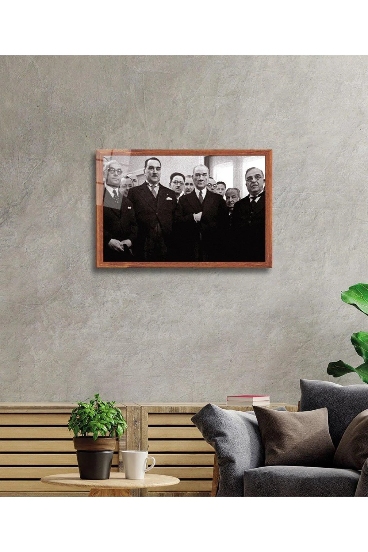 Atatürk Cam Tablo 4mm Dayanıklı Temperli Cam, Atatürk Glass Wall Art - BYCAGRİ Görsel 2