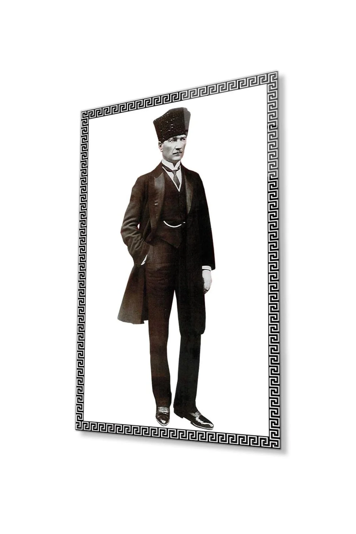 Atatürk Cam Tablo 4mm Dayanıklı Temperli Cam, Atatürk Glass Wall Art