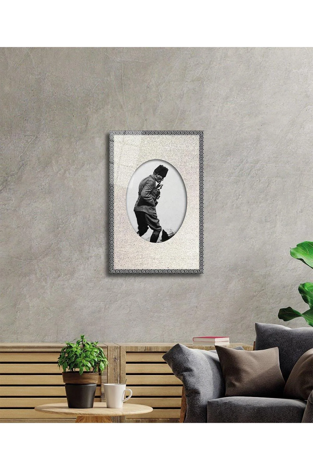 Atatürk Cam Tablo 4mm Dayanıklı Temperli Cam, Atatürk Glass Wall Art - BYCAGRİ Görsel 2