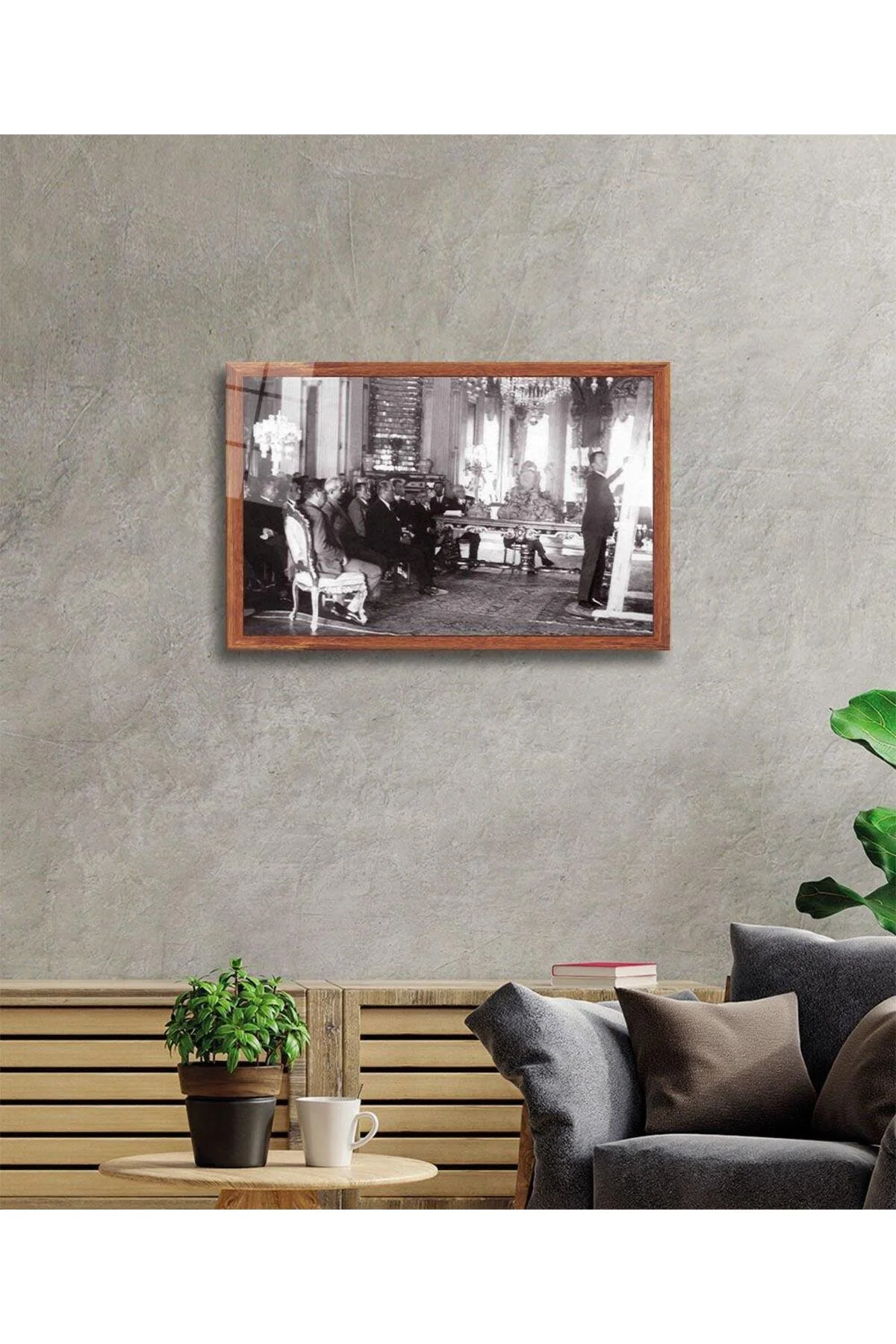 Atatürk Cam Tablo 4mm Dayanıklı Temperli Cam, Atatürk Glass Wall Art - BYCAGRİ Görsel 2