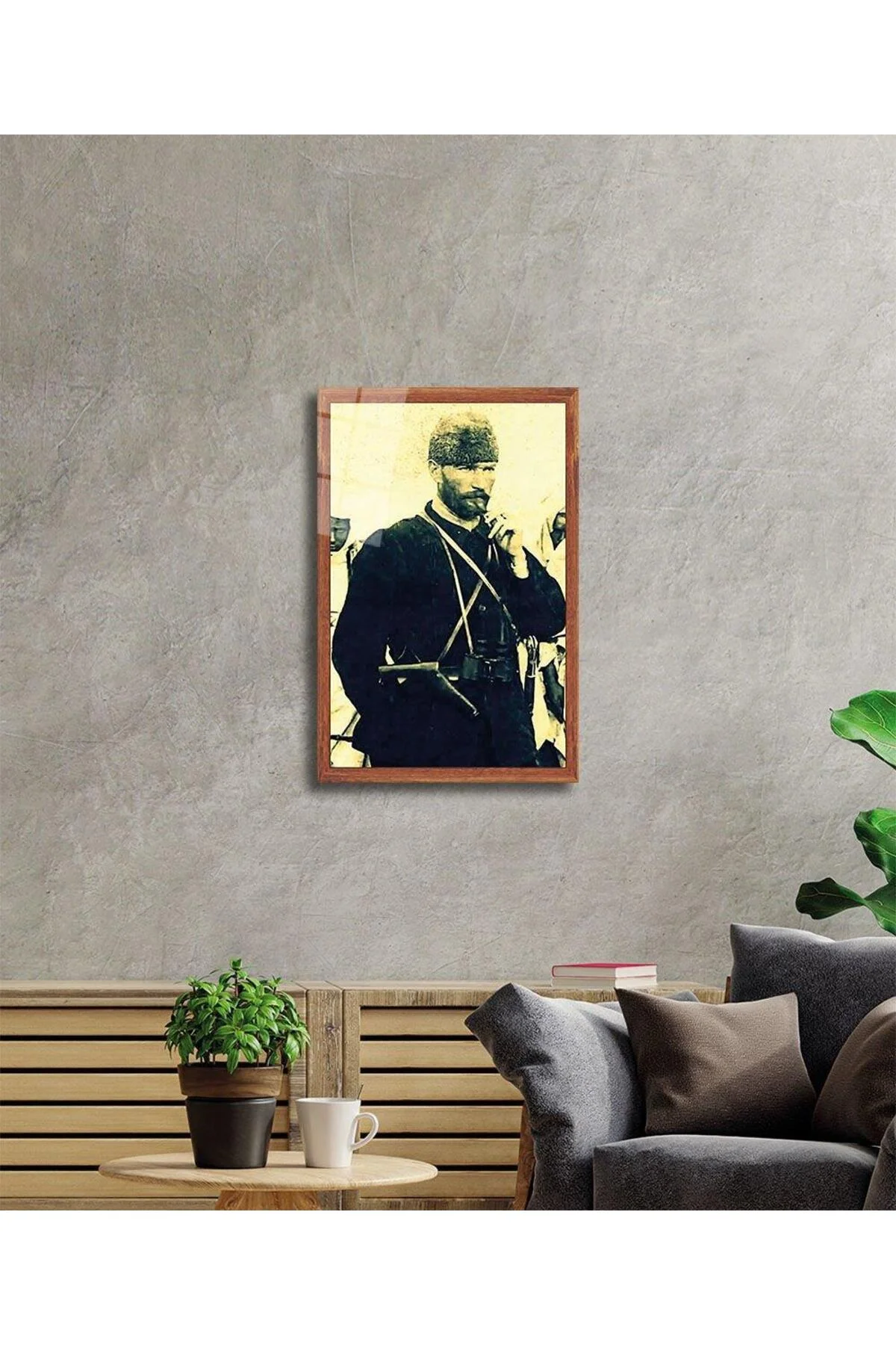 Atatürk Cam Tablo 4mm Dayanıklı Temperli Cam, Atatürk Glass Wall Art - BYCAGRİ Görsel 2