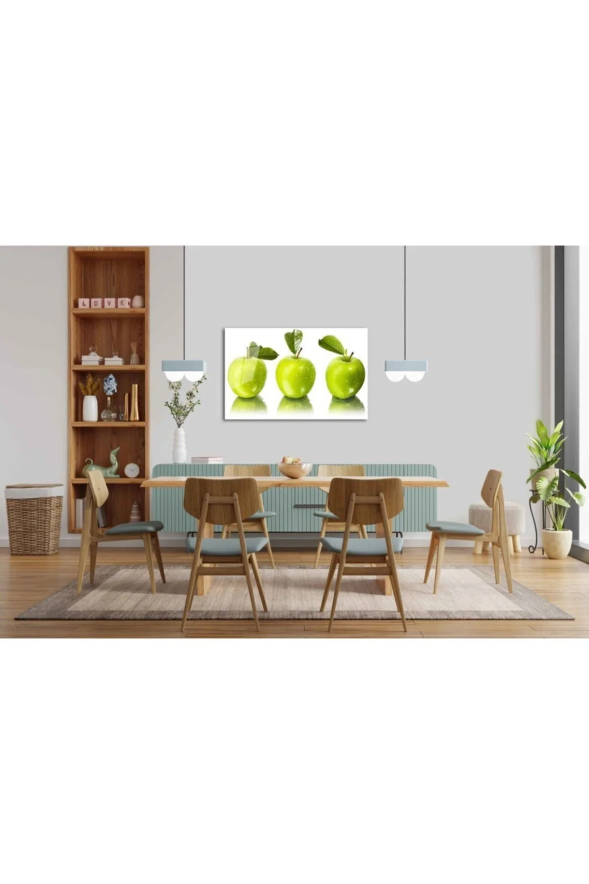 Meyveler Cam Tablo 4mm Dayanıklı Temperli Cam - biya home evinize değer katar Görsel 2