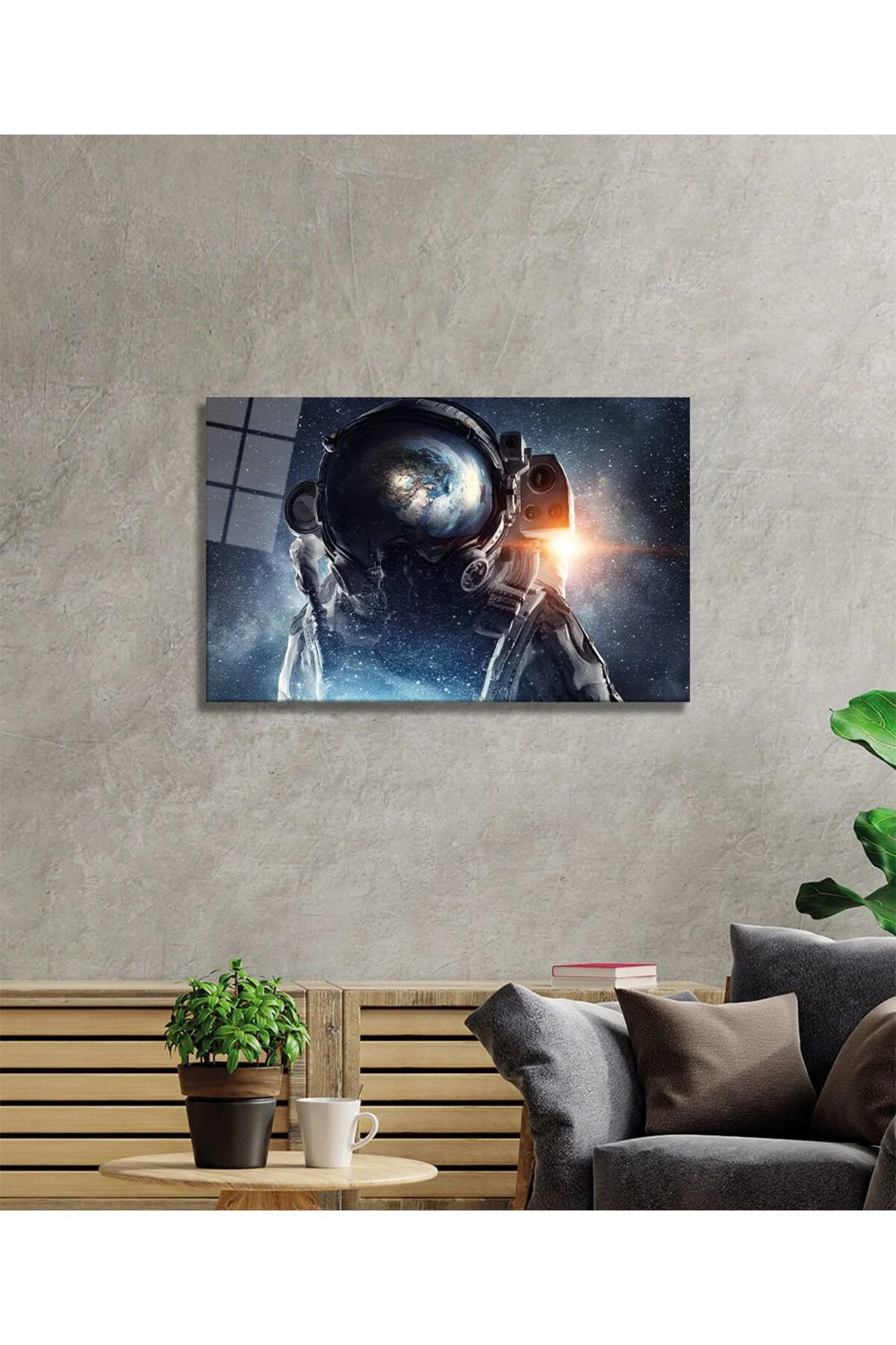 Astronot Cam Tablo - ShopFusion Görsel 2