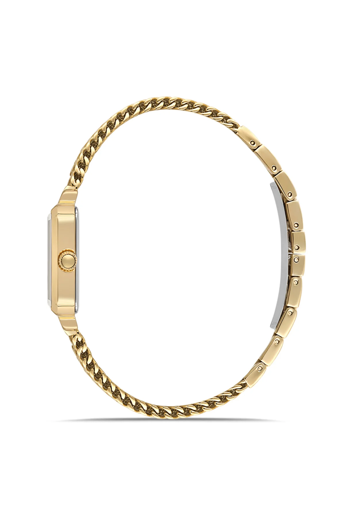 “Bu Ne?” Dedirten Kesme Cam Detayı: Momentus CW320G-02SG Gold Kadın Saat - TRİA SİLVER Görsel 3