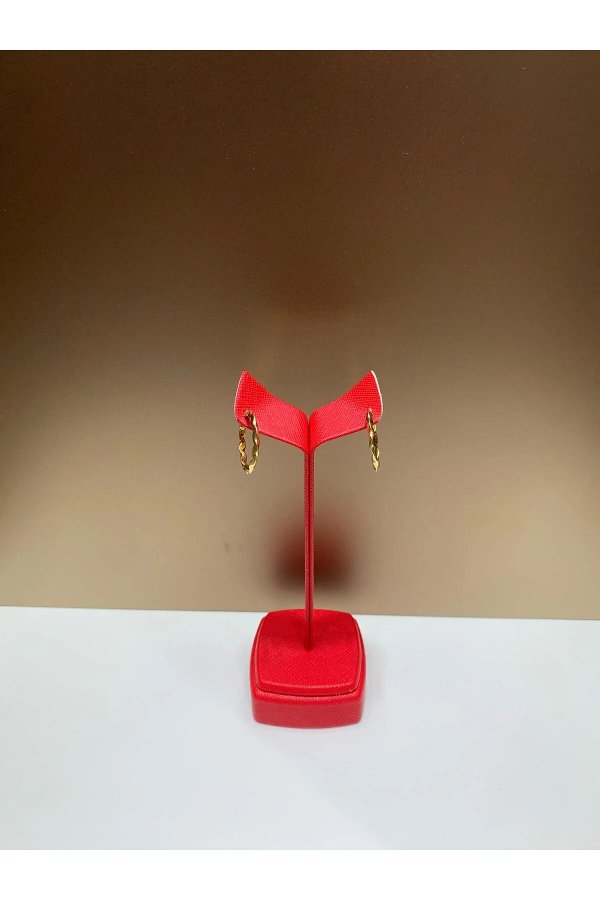 Modern Tasarım 925 Ayar Gümüş Halkalı Küpe