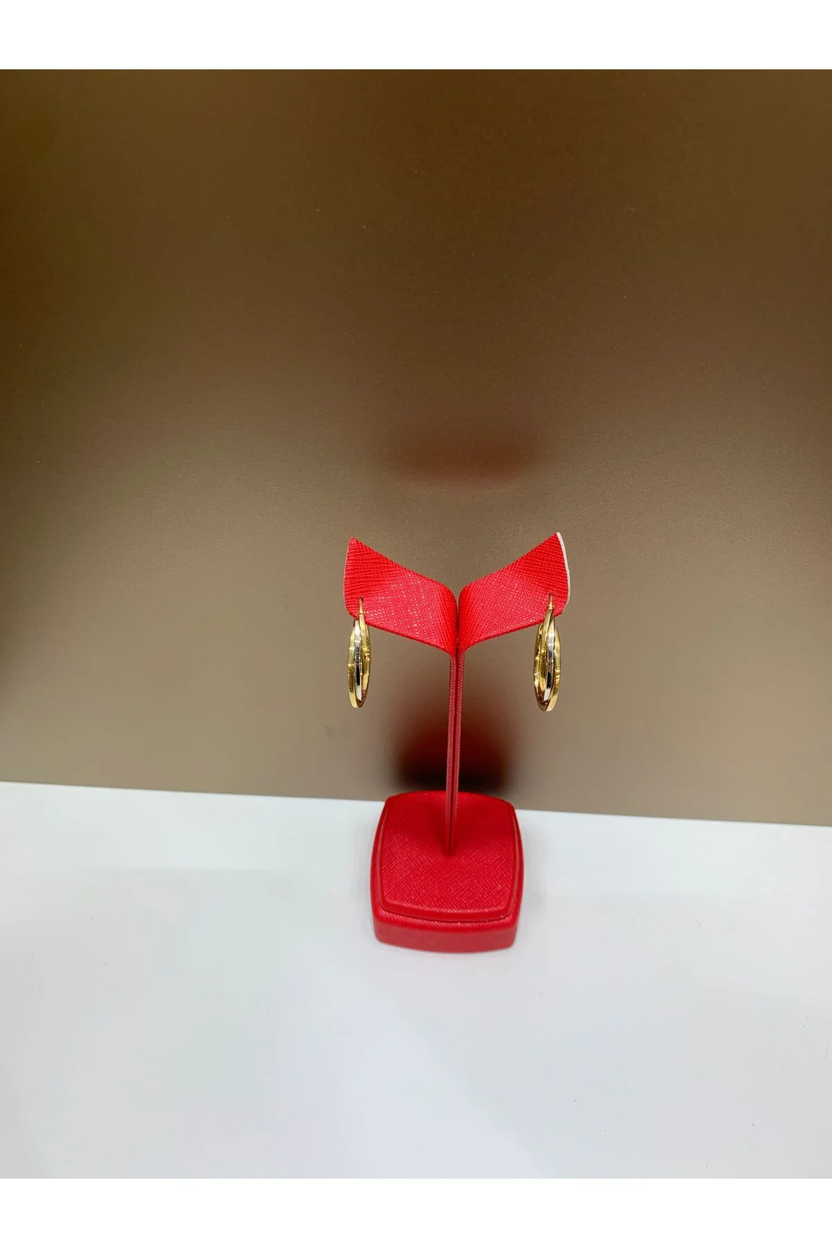 Kadın Aksesuar Oval Tasarımlı Gümüş Halka Küpe Günlük Kullanıma Uygun