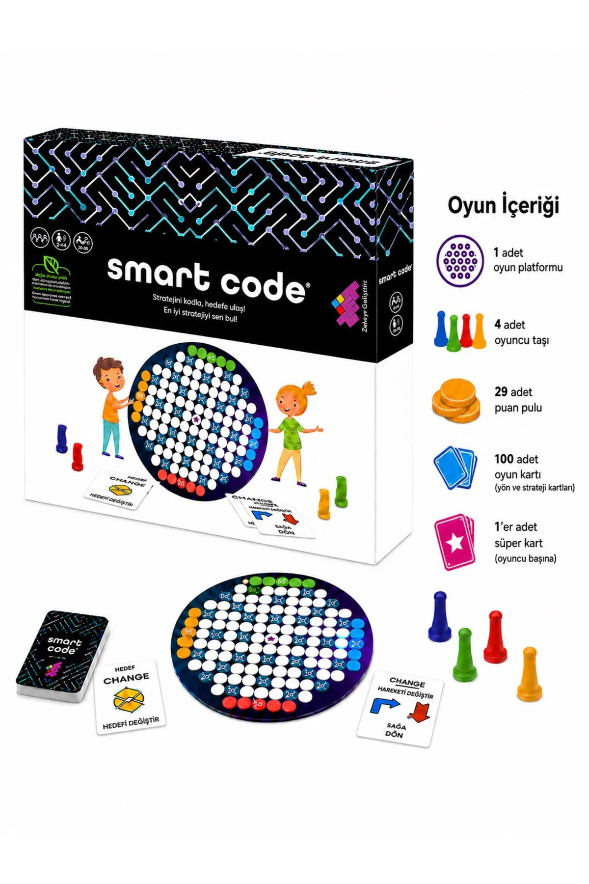 Smart Code - Astrocode Kodlama Seti 5+ Yaş 1+ Oyuncu - Zetzeka Görsel 2