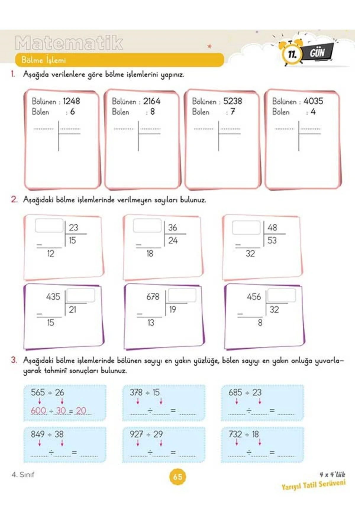4. Sınıf 4x4’lük Yarıyıl Tatil Serüveni – Bilişsel Etkinlikler 2026 - workwin Görsel 7