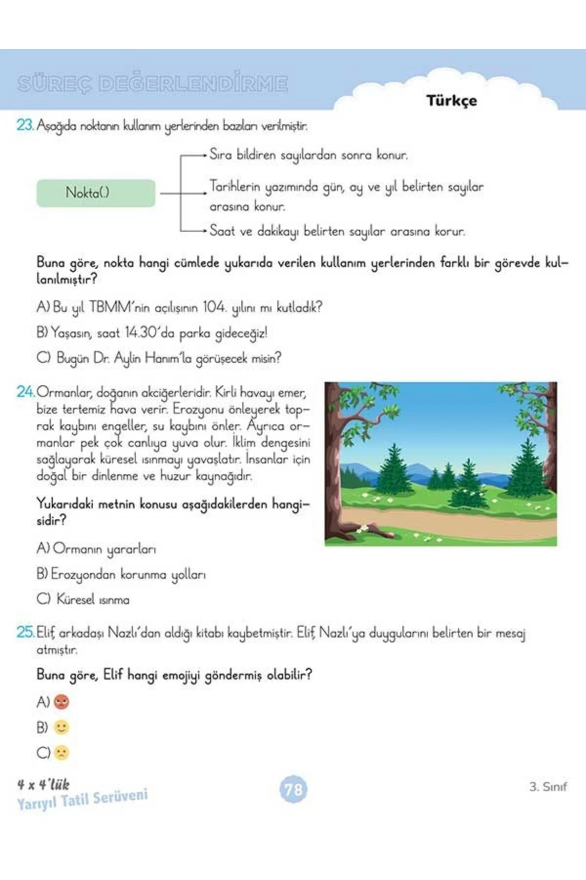3. Sınıf 4x4’lük Yarıyıl Tatil Serüveni – Bilişsel Etkinlikler 2026 - workwin Görsel 3