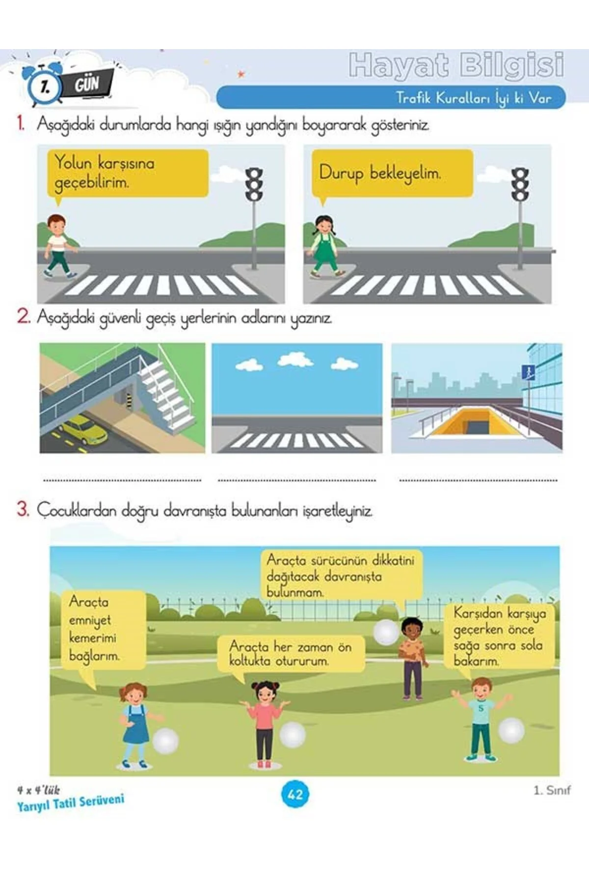 1. Sınıf 4x4’lük Yarıyıl Tatil Serüveni – Bilişsel Etkinlikler 2026 - workwin Görsel 6