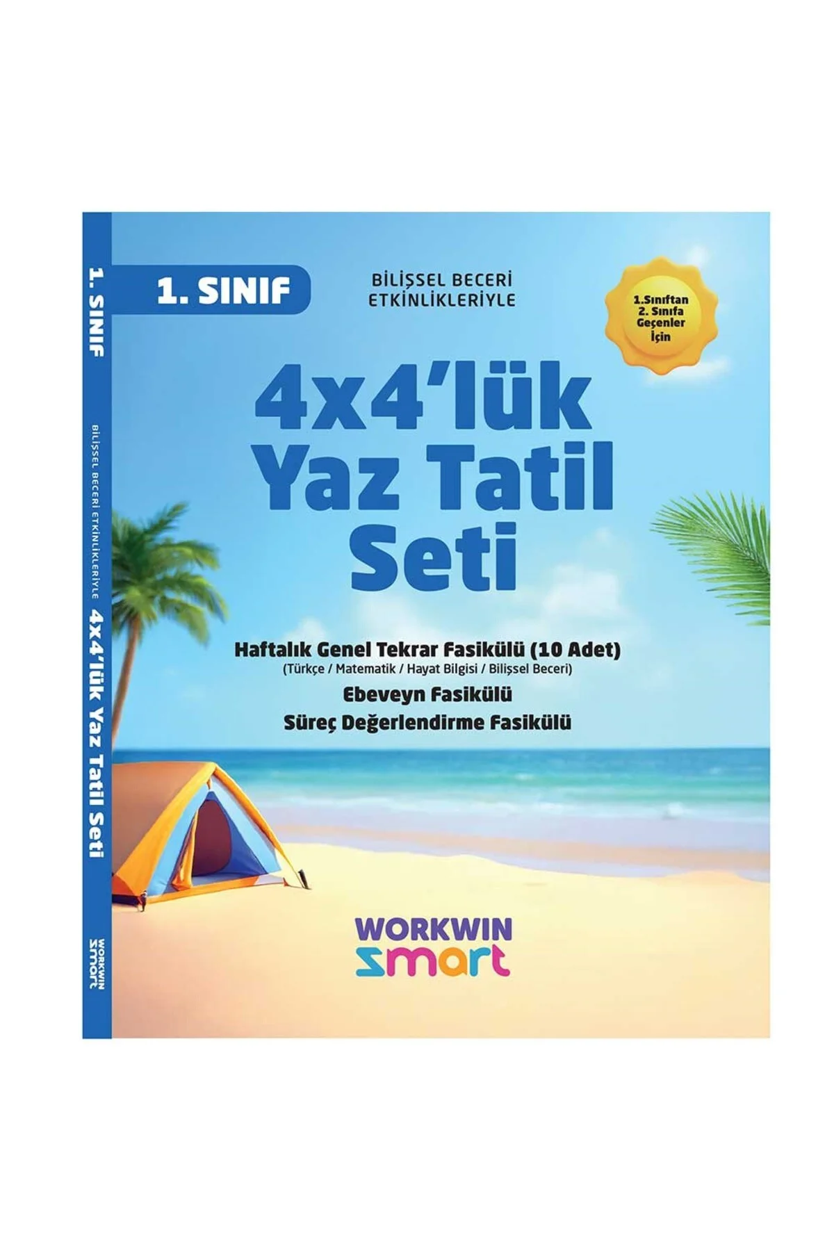 1. Sınıf 4x4'lük Tatil Tekrar Seti | 12 Fasikül+Bilişsel Etkinlikler-2025
