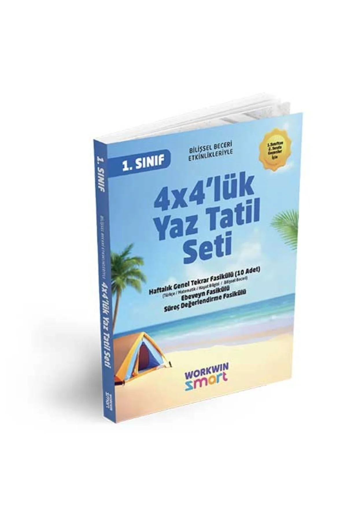 1. Sınıf 4x4'lük Tatil Tekrar Seti | 12 Fasikül+Bilişsel Etkinlikler-2025 - workwin Görsel 2