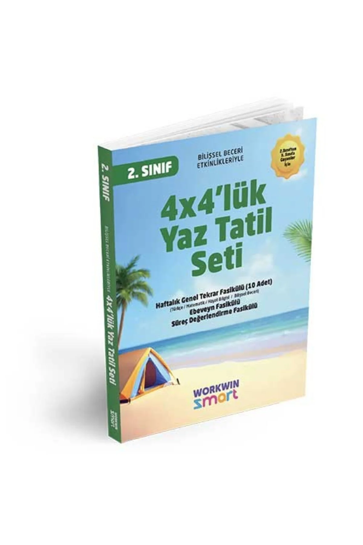 2. Sınıf 4x4'lük Tatil Tekrar Seti | 12 Fasikül+Bilişsel Etkinlikler-2025 - workwin Görsel 2