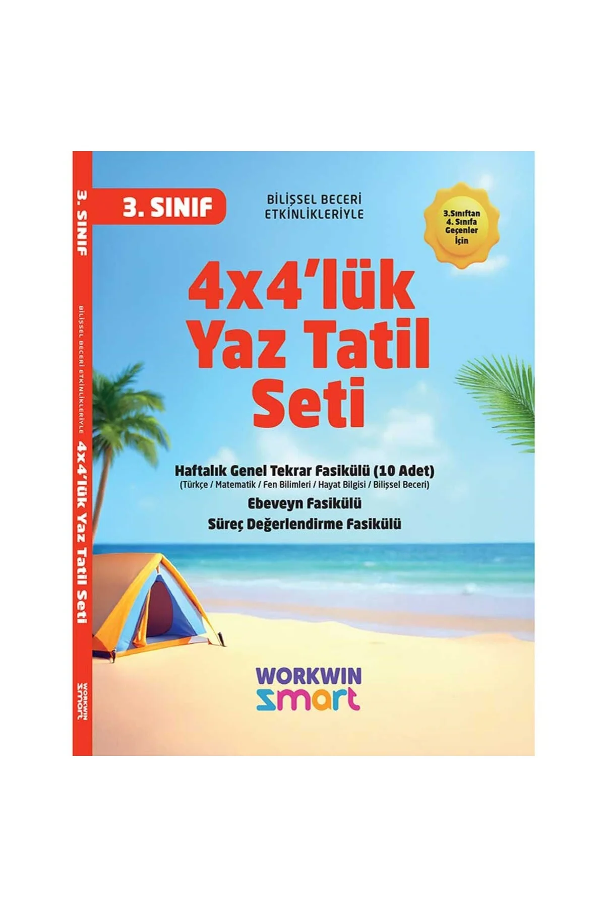 3. Sınıf 4x4'lük Tatil Tekrar Seti | 12 Fasikül+Bilişsel Etkinlikler-2025