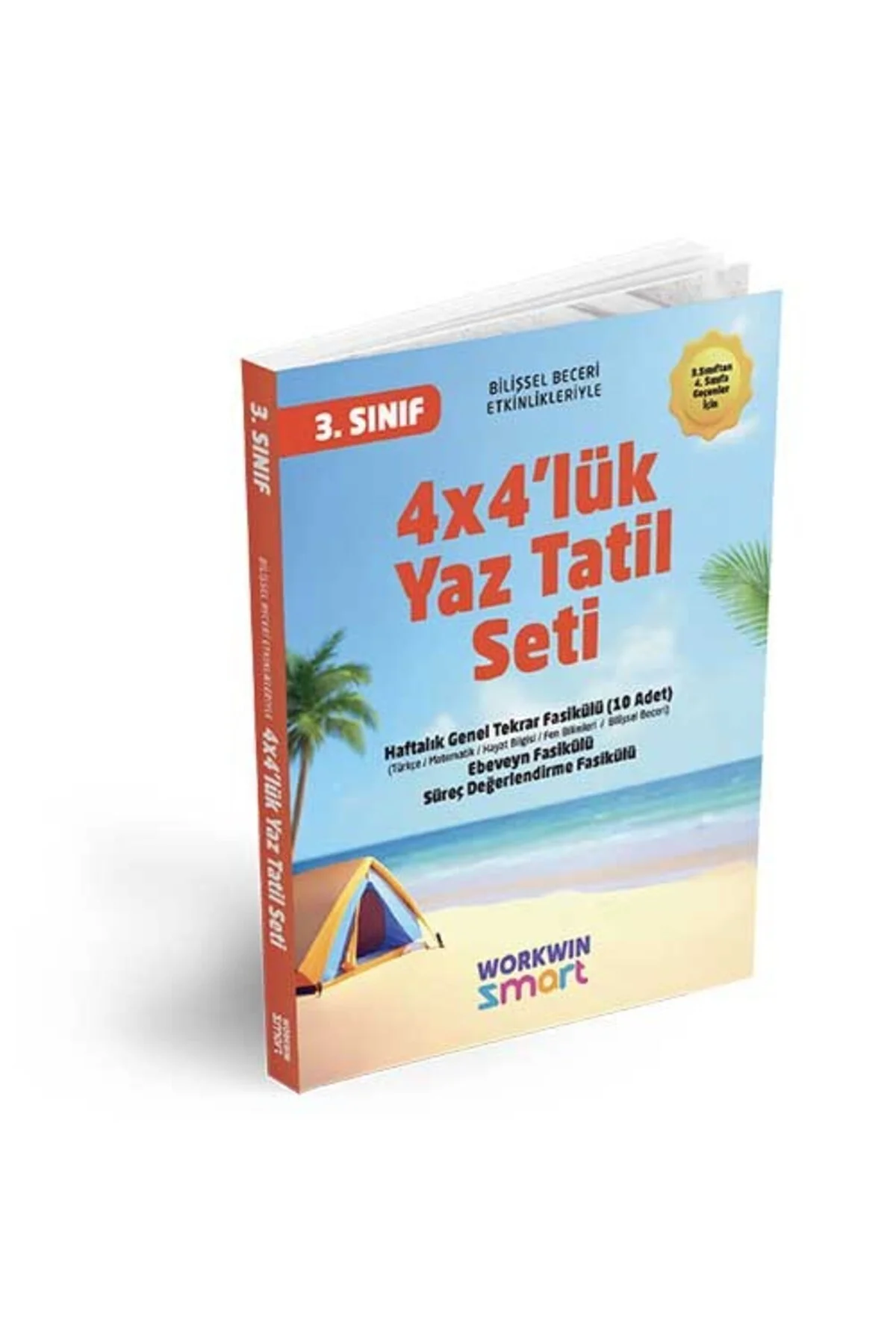 3. Sınıf 4x4'lük Tatil Tekrar Seti | 12 Fasikül+Bilişsel Etkinlikler-2025 - workwin Görsel 2
