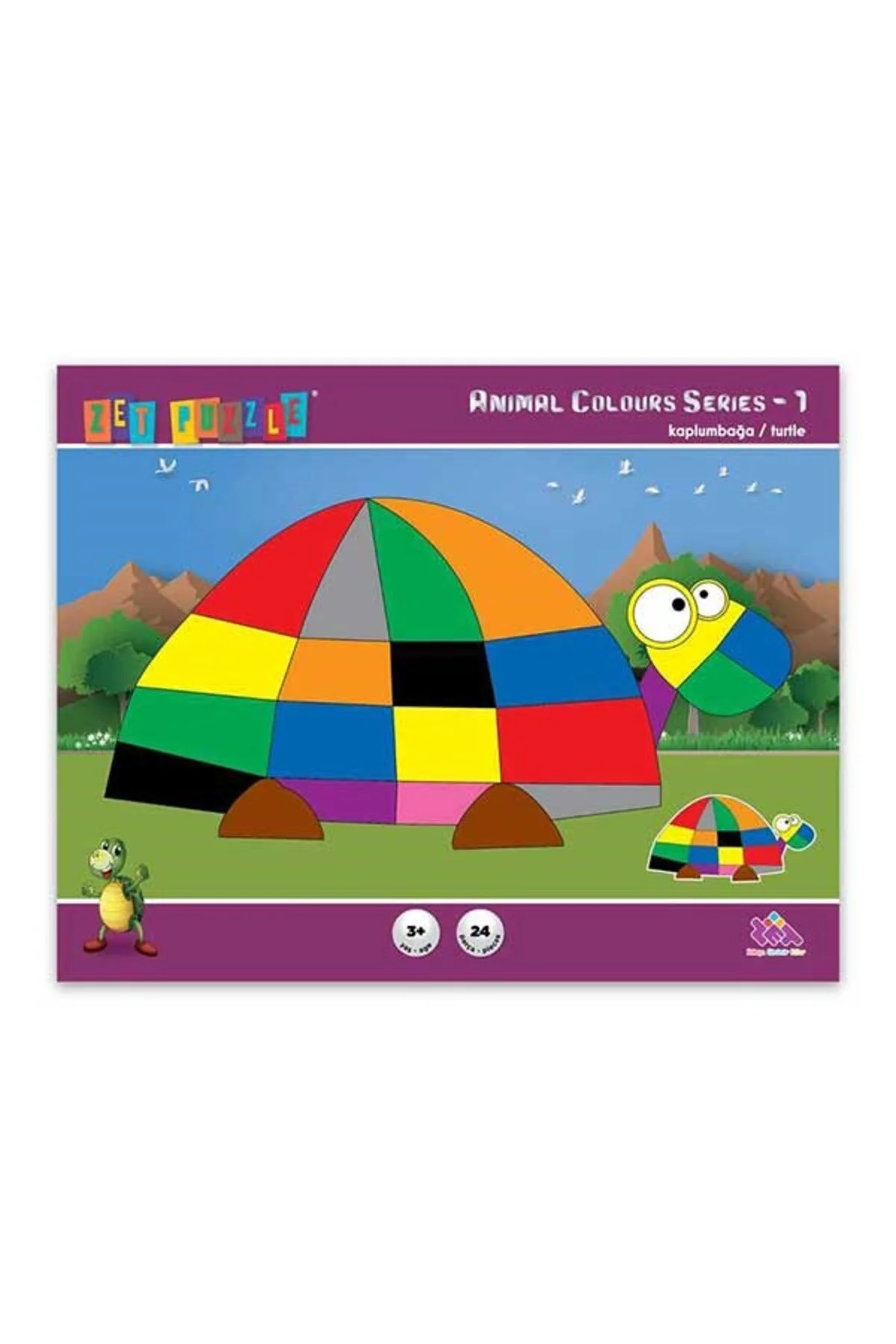 Kaplumbağa Puzzle Çocuklar için Eğitici ve Öğretici Puzzle | 24 Parça 3+ Yaş