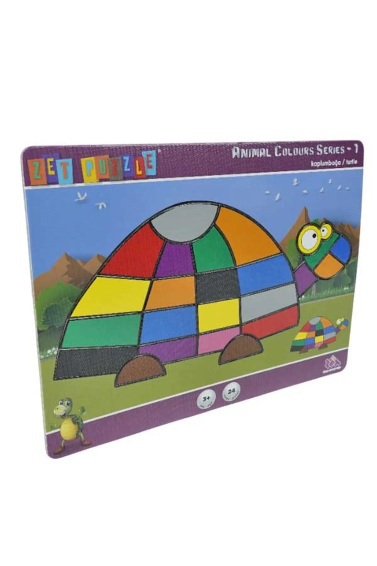 Kaplumbağa Puzzle Çocuklar için Eğitici ve Öğretici Puzzle | 24 Parça 3+ Yaş - ZEKÜP Görsel 3