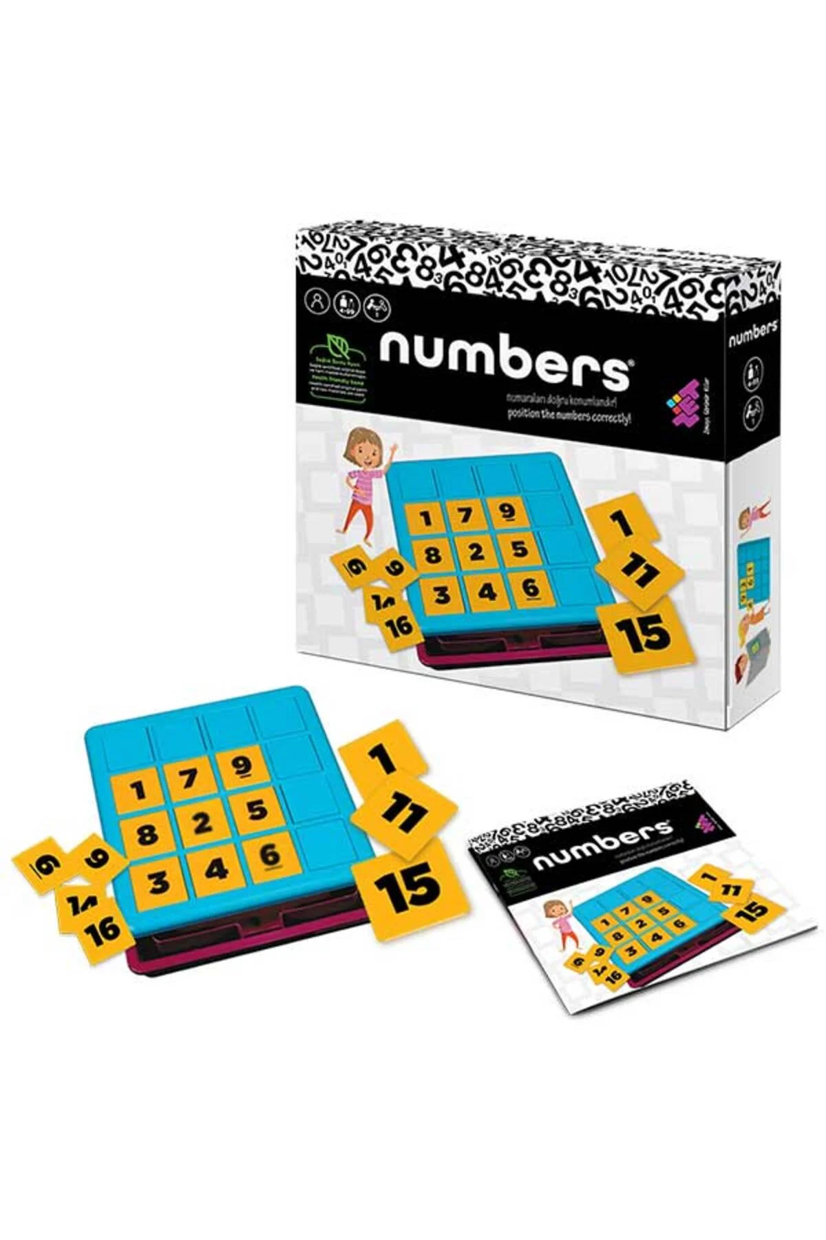 NUMBERS Su Doku Mantığında Toplama – Çıkarma – Çarpma Öğreten Set 4+ Yaş 1 Oyuncu