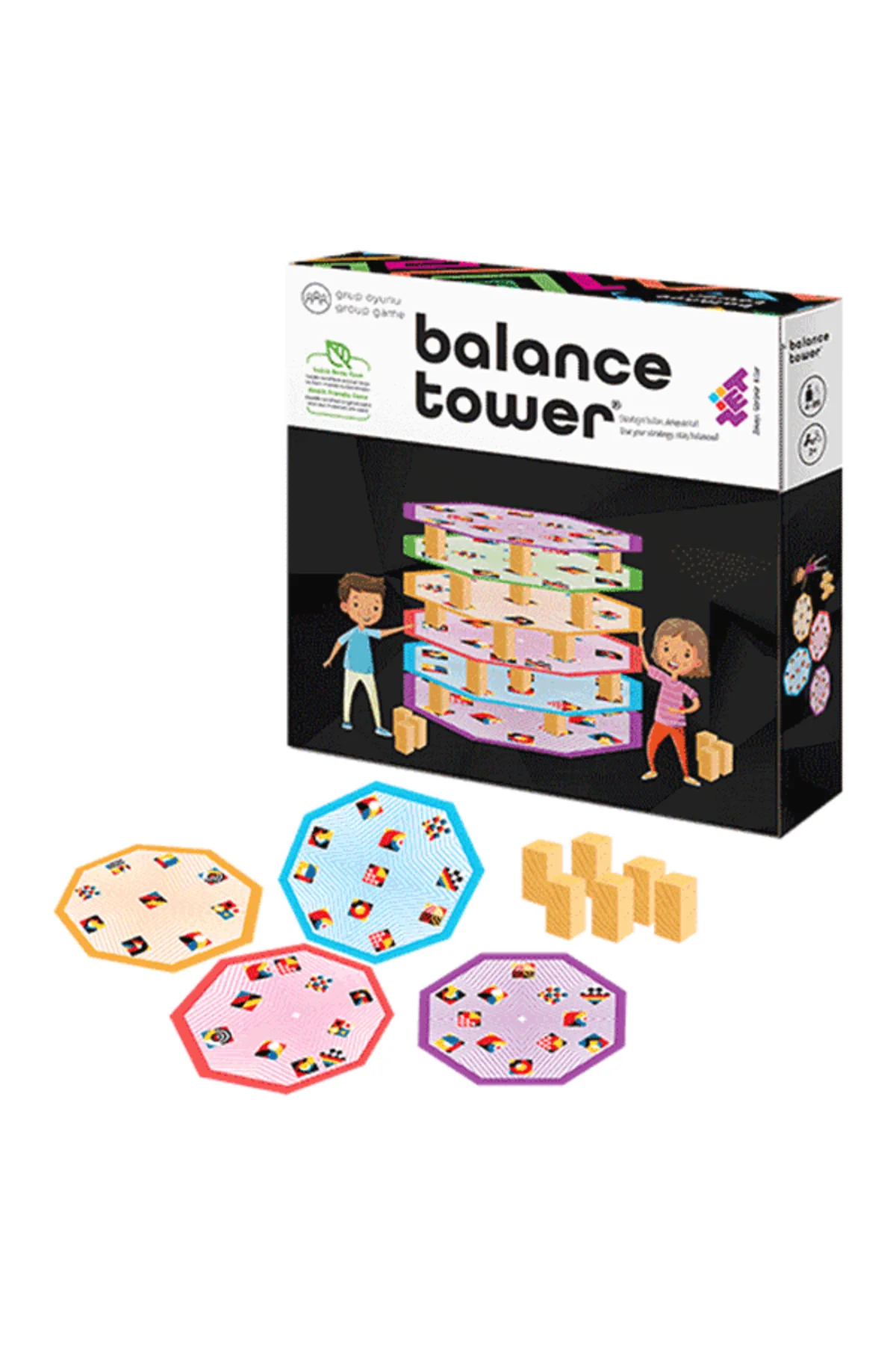 Balance Tower Denge Oyunu 4+ Yaş 2+ Oyuncu
