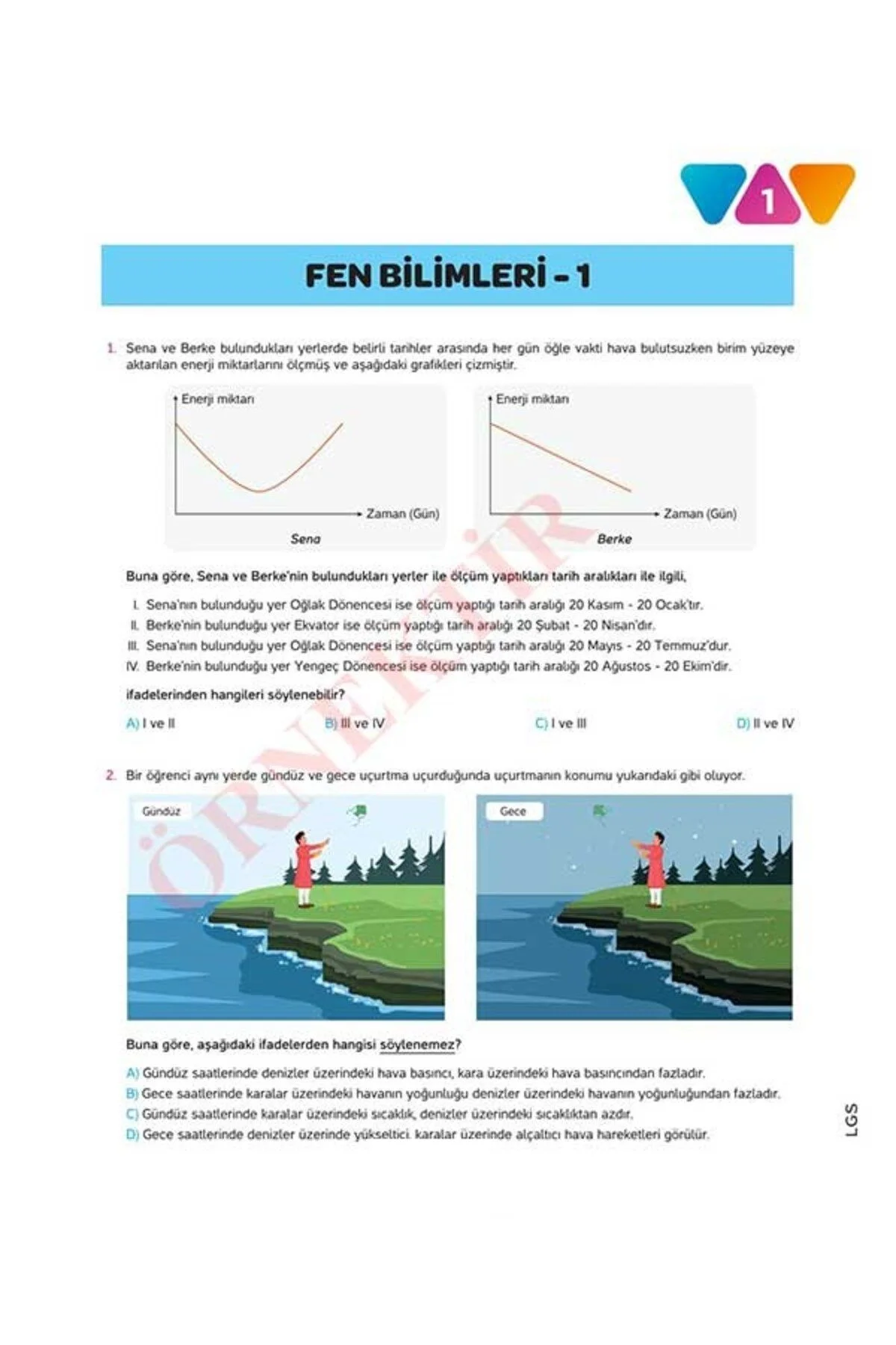 LGS FEN BİLİMLERİ 10'LU Branş Denemeleri | Video Çözümlü | MEB Müfredatına Uygun - workwin Görsel 2