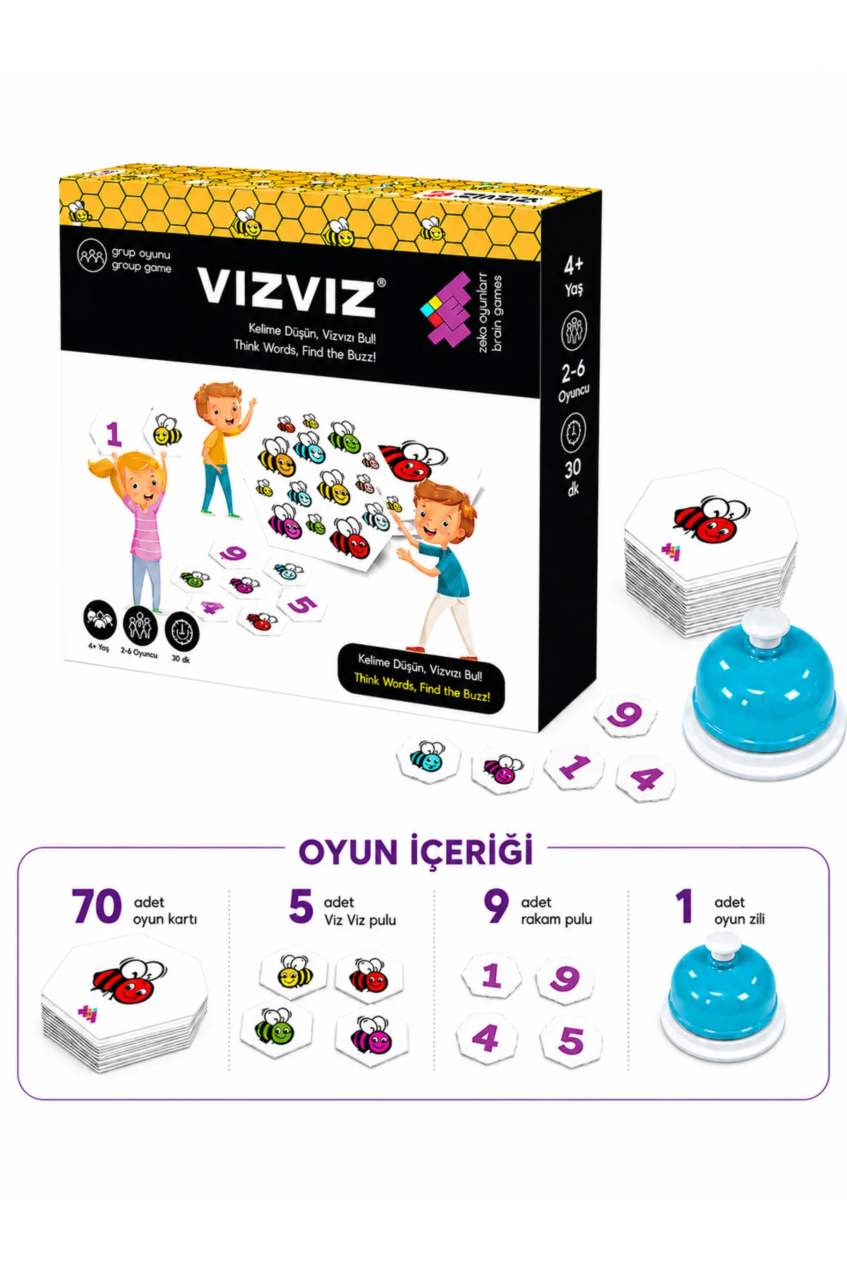 VIZ VIZ Dikkat ve Zeka Oyunu 4+ Yaş 2-8 Oyuncu | ZET Zeka - Zetzeka Görsel 3
