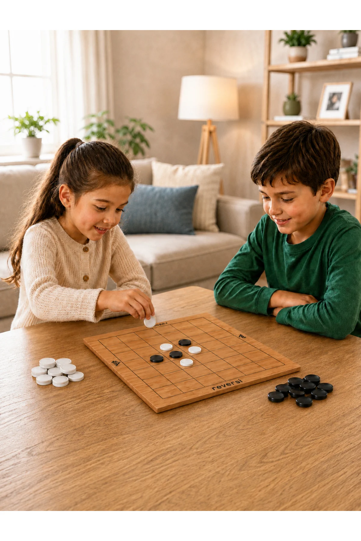 REVERSİ Ahşap Zeka ve Akıl Oyunu 5+ Yaş 2 Oyuncu - Zetzeka Görsel 4