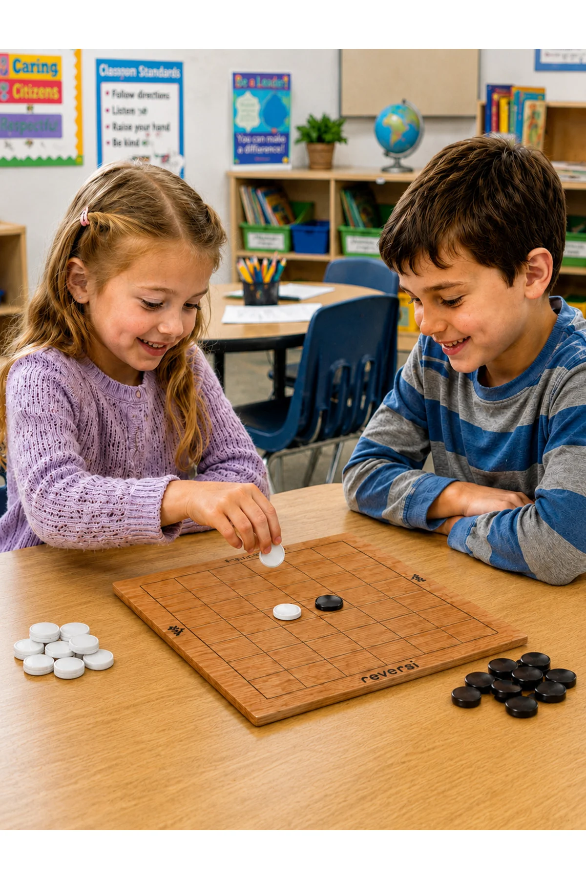 REVERSİ Ahşap Zeka ve Akıl Oyunu 5+ Yaş 2 Oyuncu - Zetzeka Görsel 2