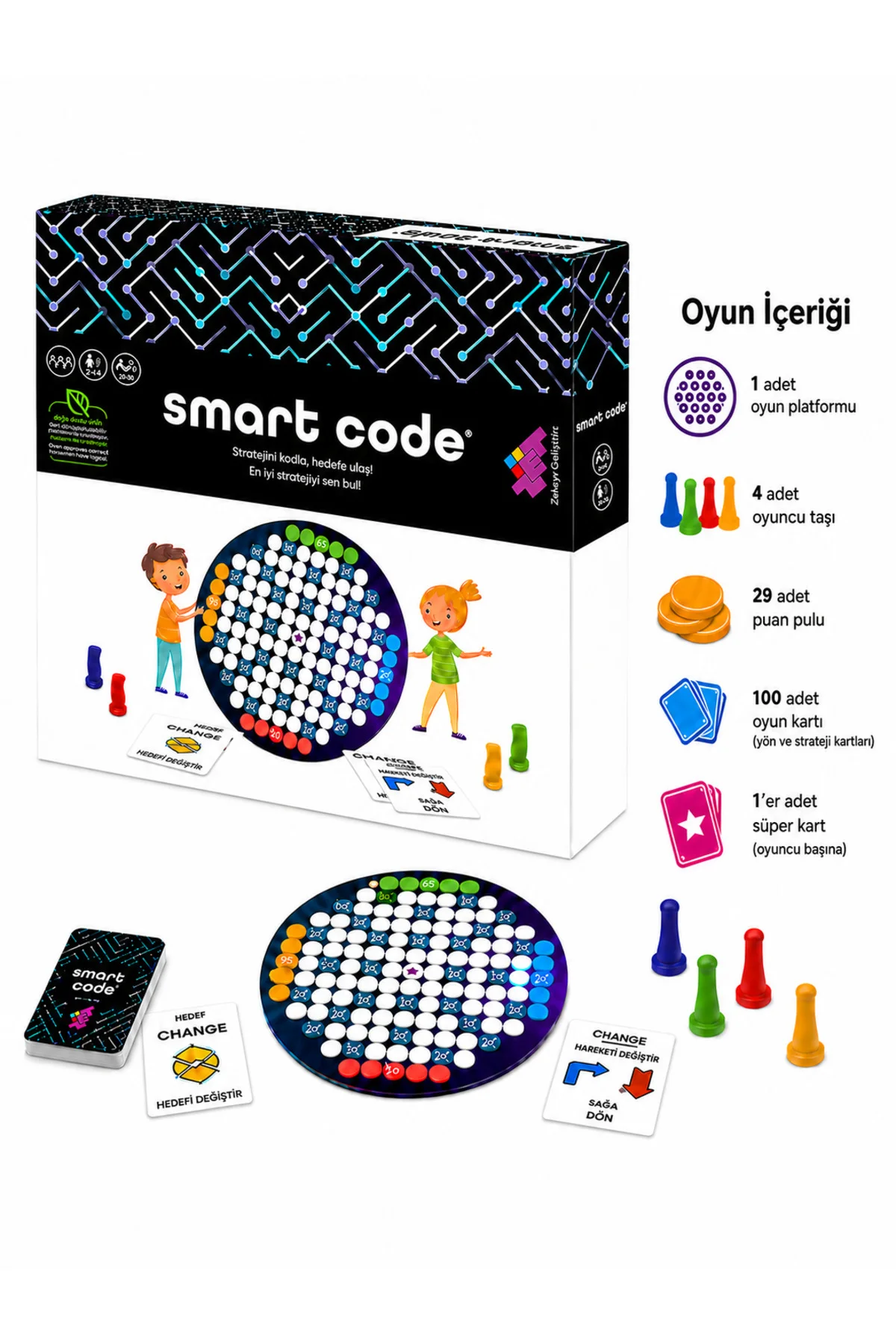 Smart Code Kodlama Oyunu 6 Yaş 4 Oyuncu - Zetzeka Görsel 3