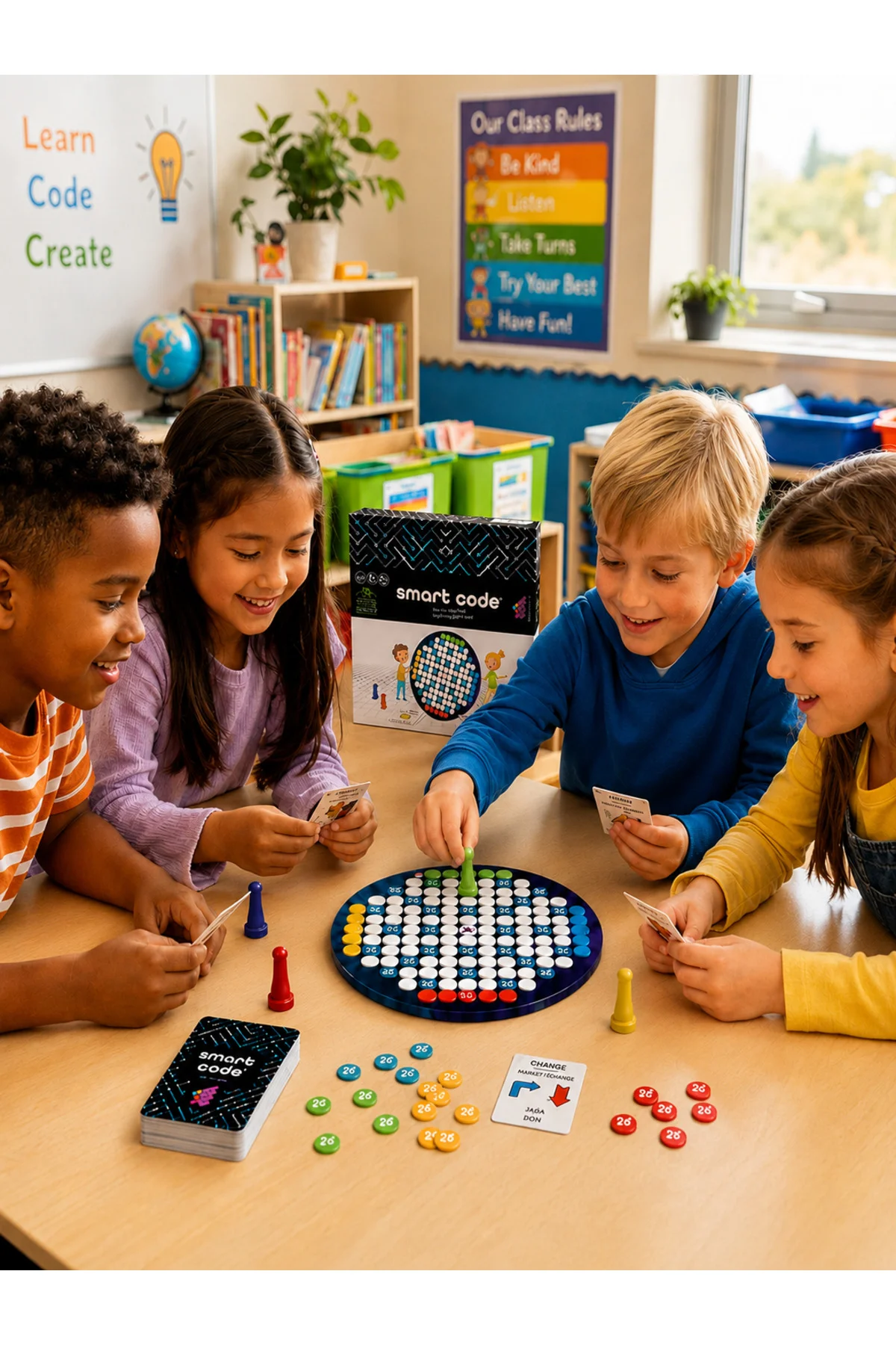 Smart Code Kodlama Oyunu 6 Yaş 4 Oyuncu - Zetzeka Görsel 2
