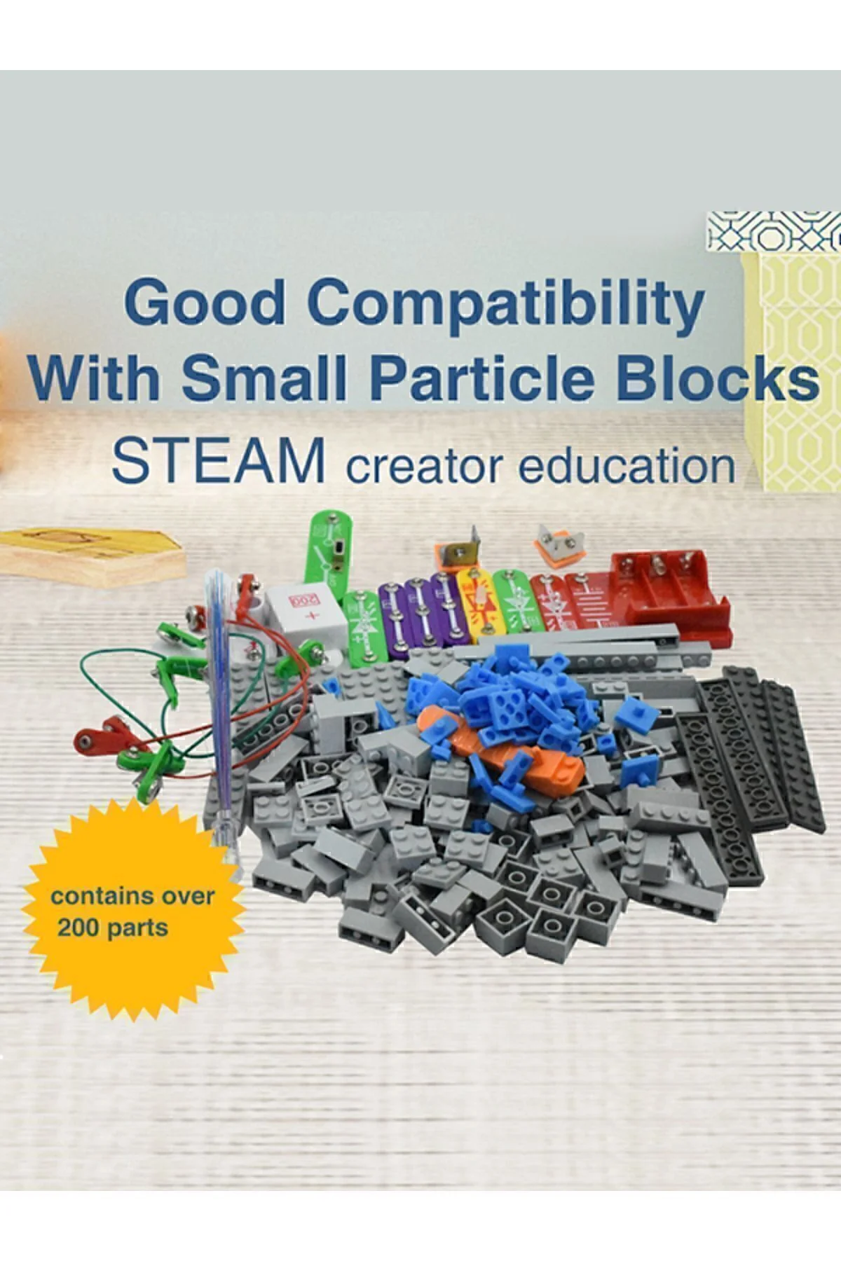 Electronic Bricks Kit Eğlenceli ve Öğretici Elektronik Deney Seti 200+ Deney 5+ Yaş - Zetzeka Görsel 7