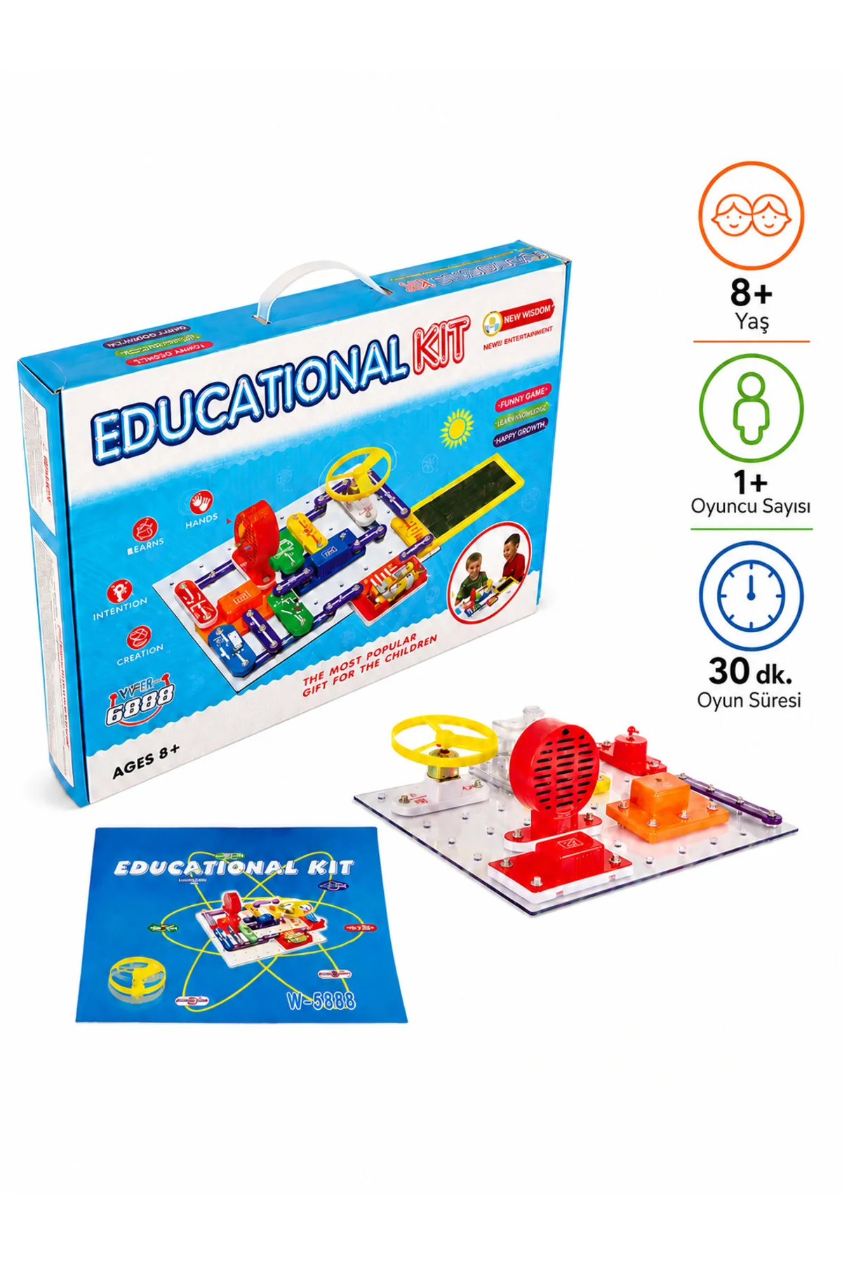 EDUCATIONAL KIT Eğlenceli ve Öğretici Elektronik Deney Seti 300+ Deney 8+ Yaş