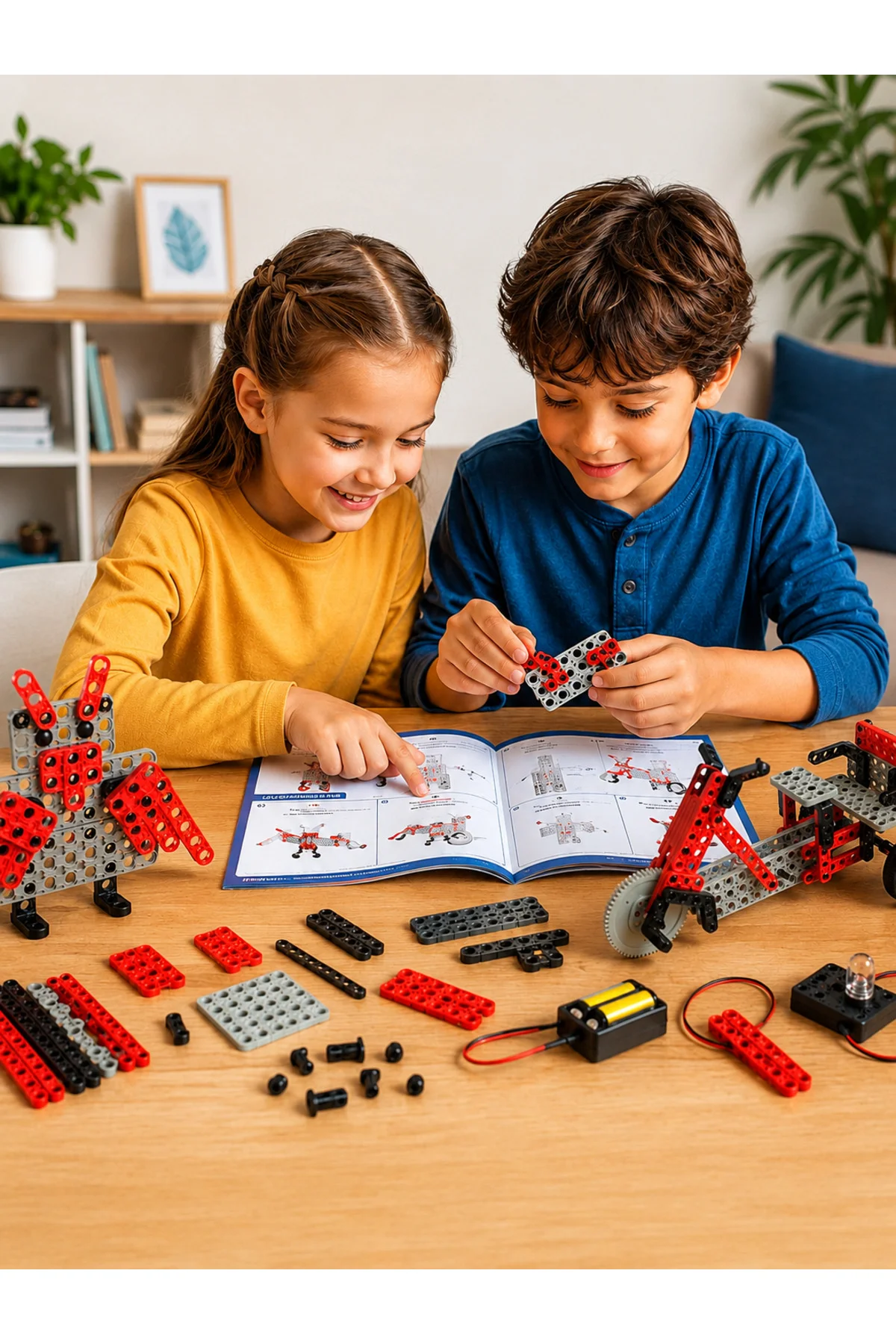 ROBOTAMI JUNIOR -1 Mekanik-Elektronik Robotik Seti 6+ YAŞ - ROBOTRON Görsel 4