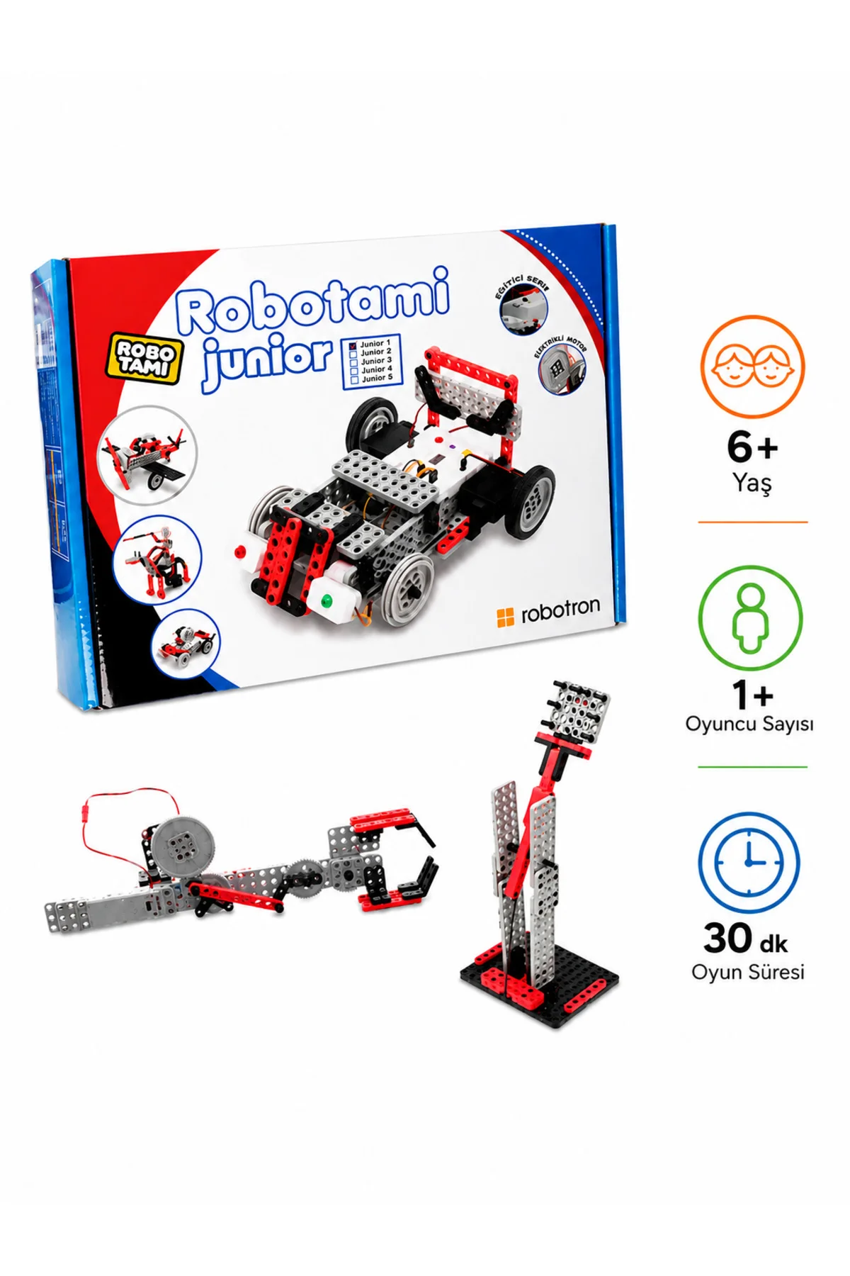 ROBOTAMI JUNIOR -1 Mekanik-Elektronik Robotik Seti 6+ YAŞ