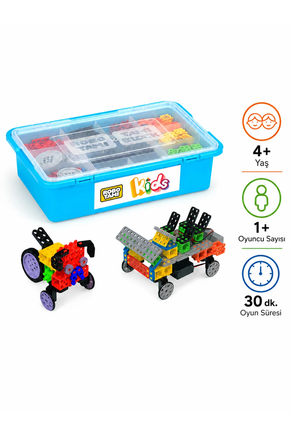 ROBOTAMI KIDS BASIC Mekanik-Elektronik Robotik Seti 4+ YAŞ