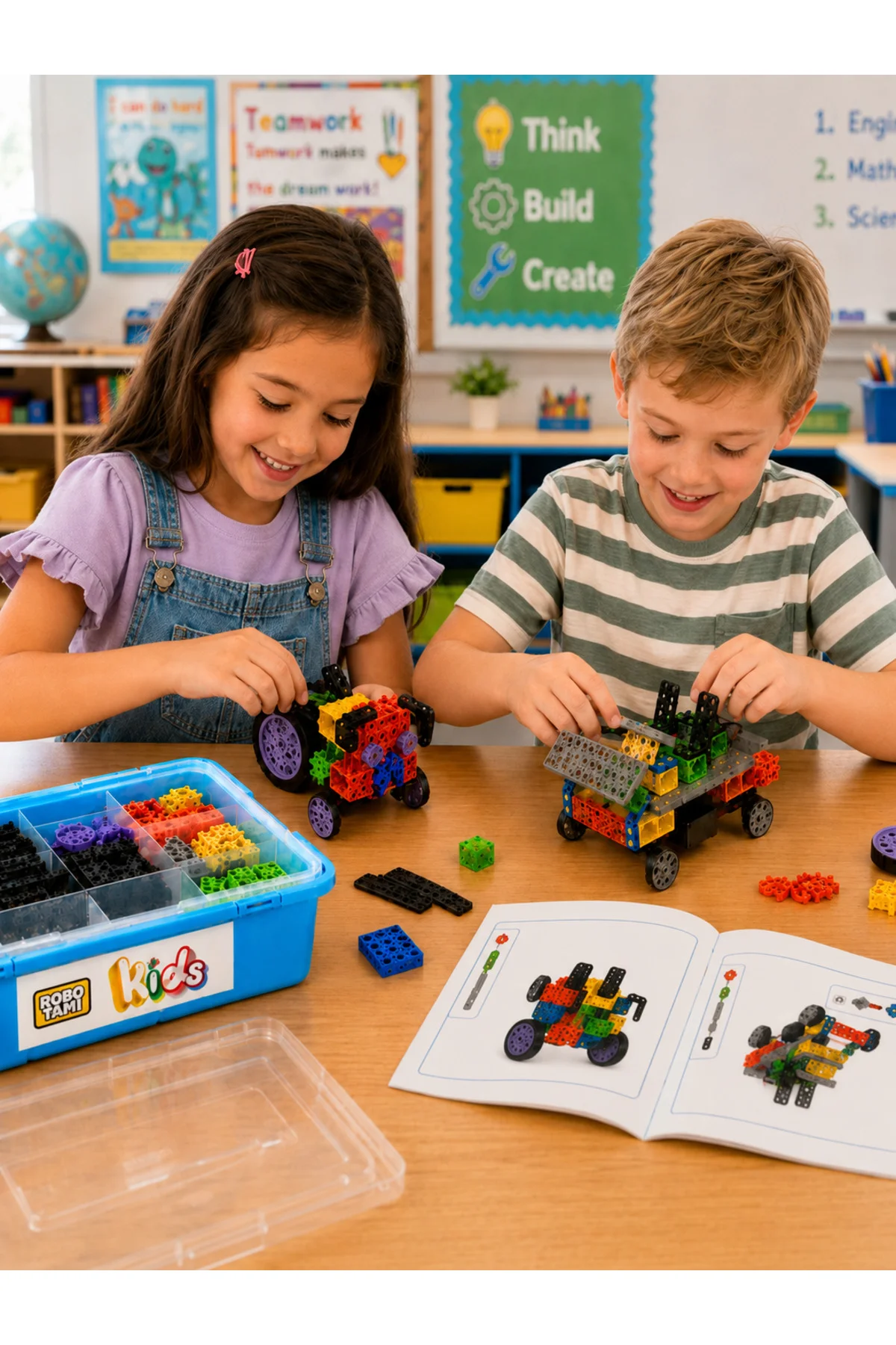 ROBOTAMI KIDS BASIC Mekanik-Elektronik Robotik Seti 4+ YAŞ - ROBOTRON Görsel 2