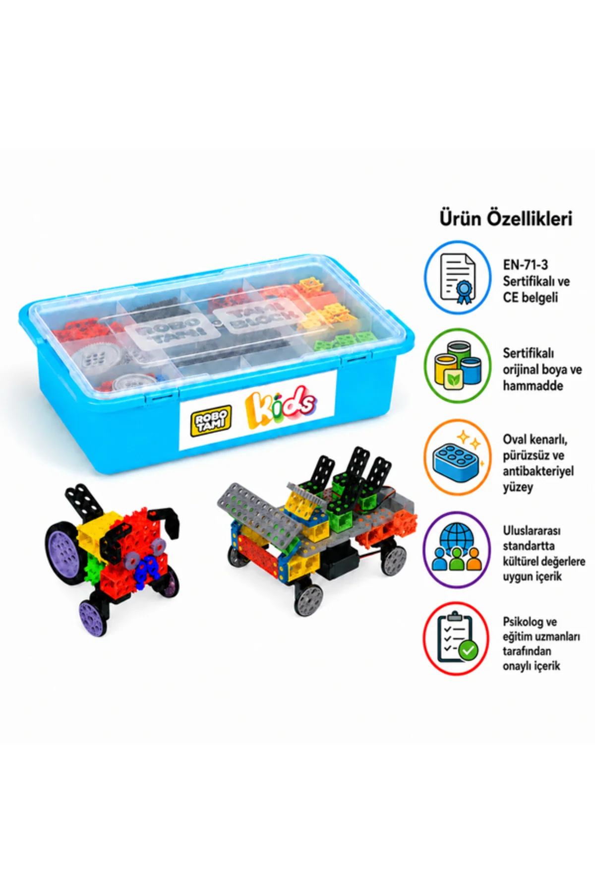 ROBOTAMI KIDS BASIC Mekanik-Elektronik Robotik Seti 4+ YAŞ - ROBOTRON Görsel 6